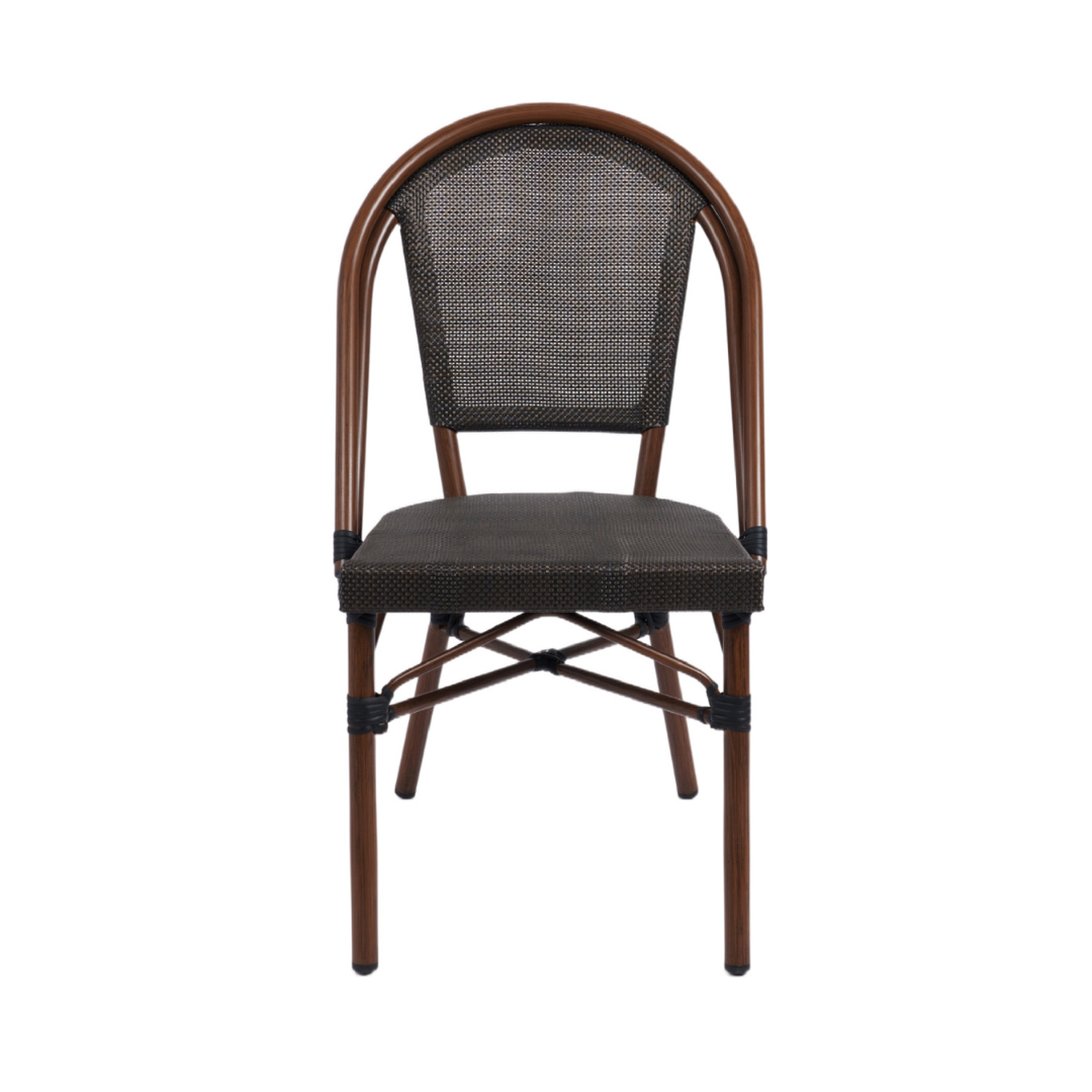 Silla Parisina Lyon Café | Elegancia y Resistencia al Aire Libre-2