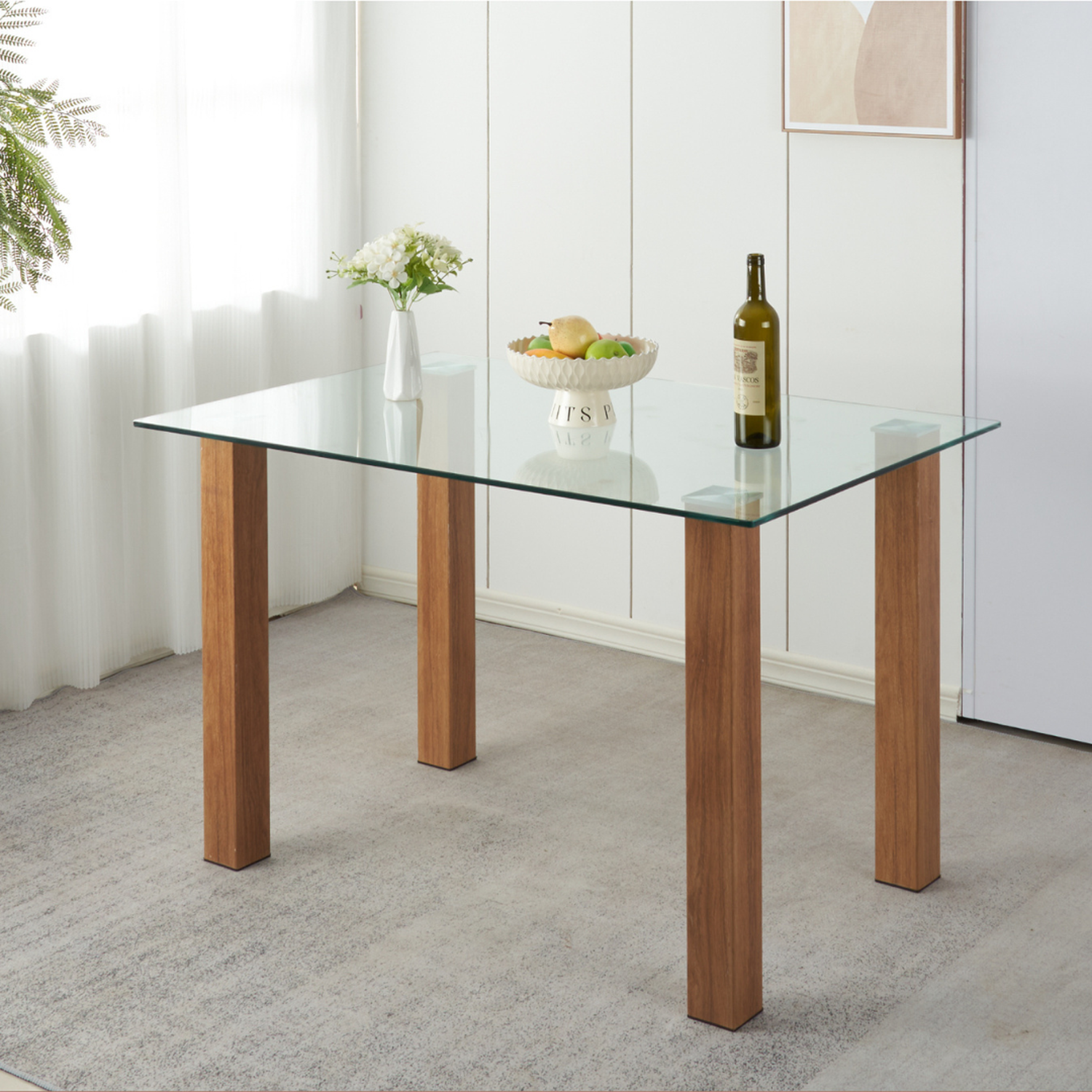 Mesa Rectangular Alba 120x80 | Vidrio Templado-3