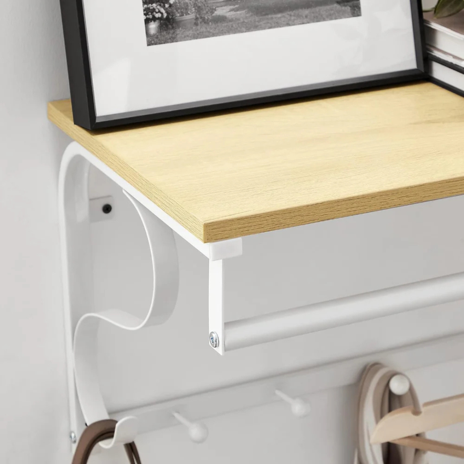 Perchero de Pared Multiusos Vicente | Estante y Colgador-3