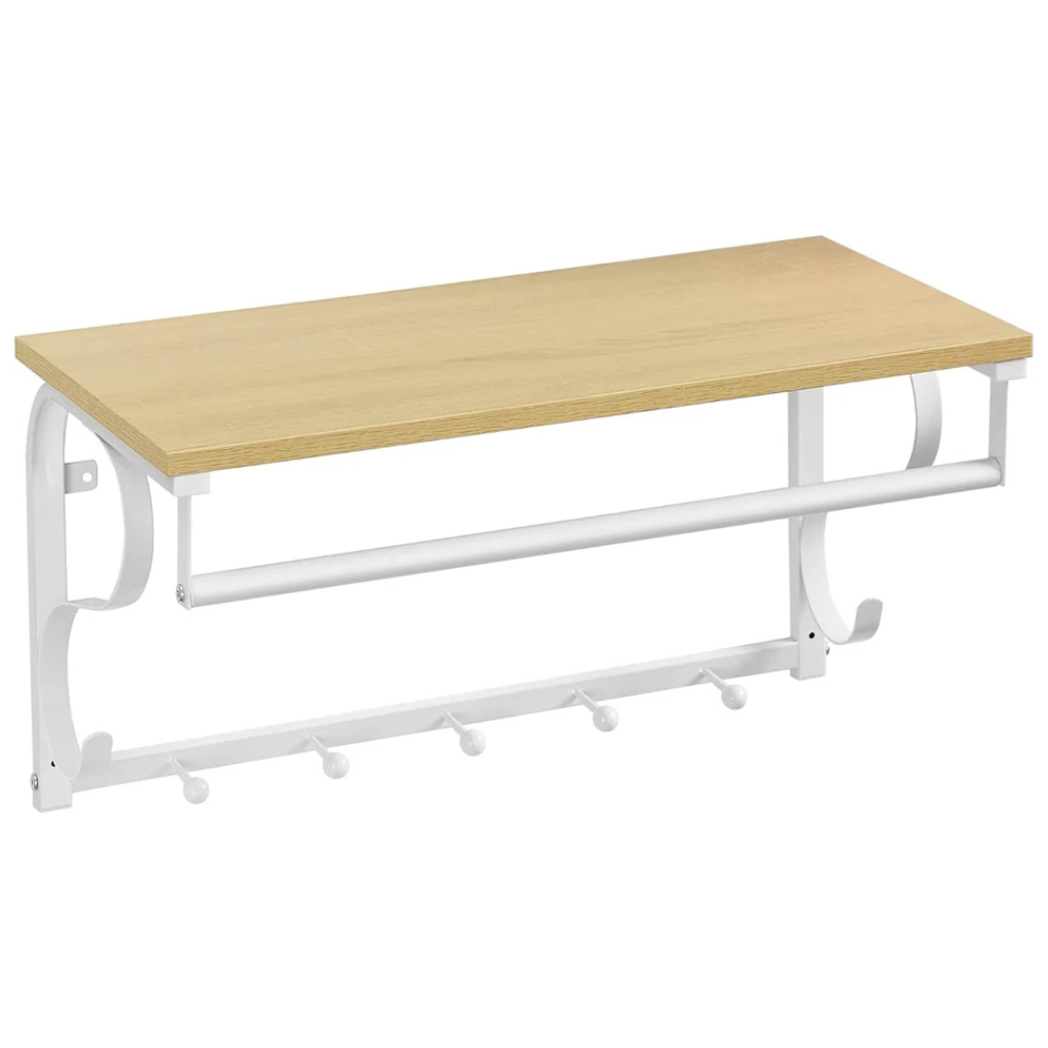 Perchero de Pared Multiusos Vicente | Estante y Colgador-4