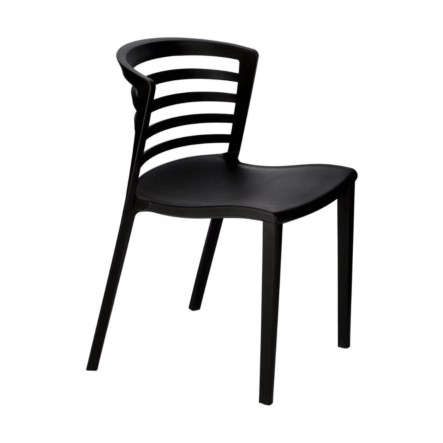 Pack 4 Sillas Alpes Negras | Resistente para Interior y Exterior-6