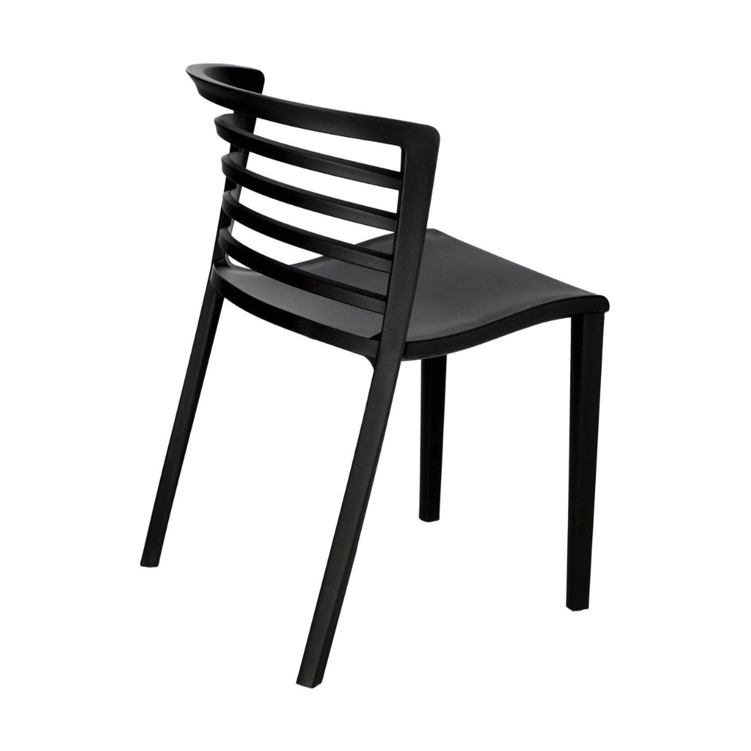 Pack 4 Sillas Alpes Negras | Resistente para Interior y Exterior-8