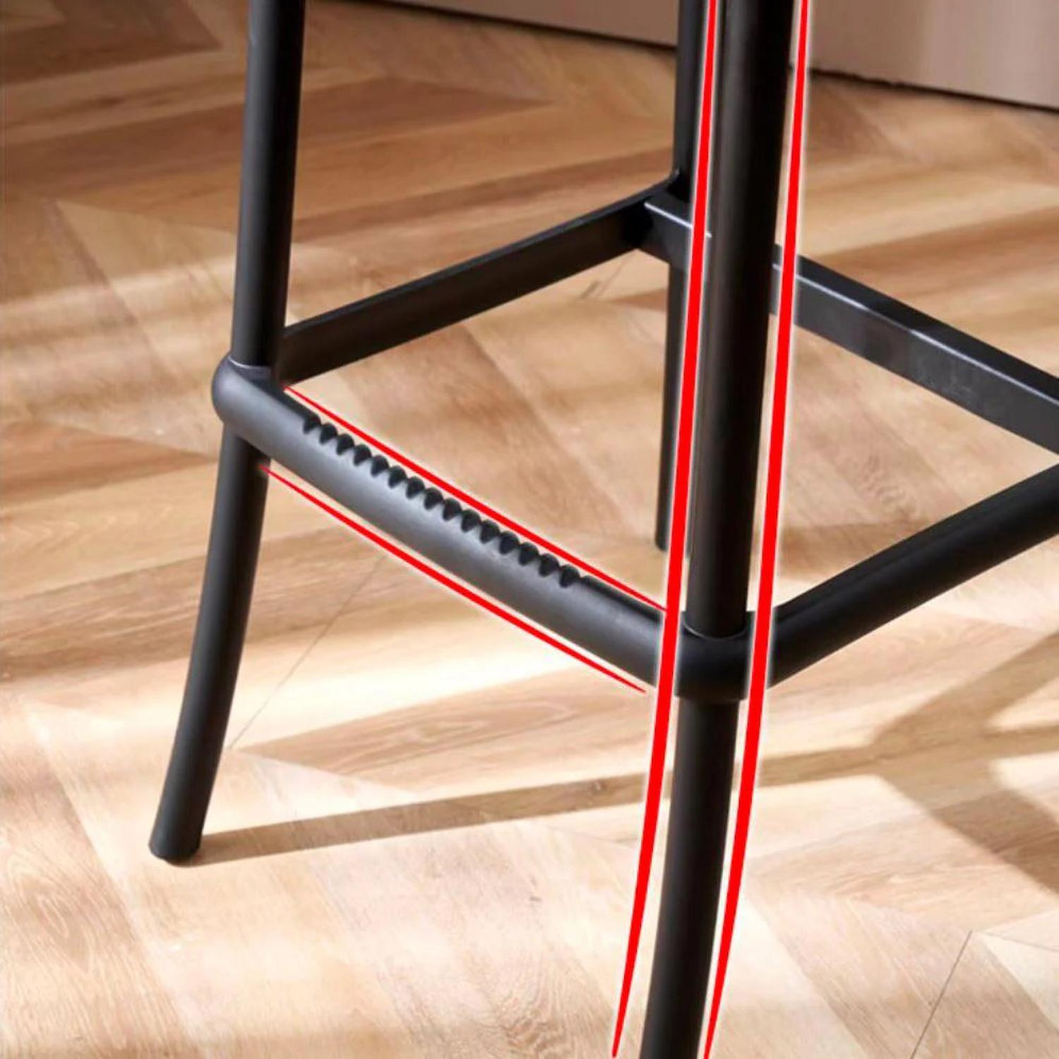 Pack 2 Taburetes Crossback Negro 66 cm| Diseño Moderno y Cómodo-3