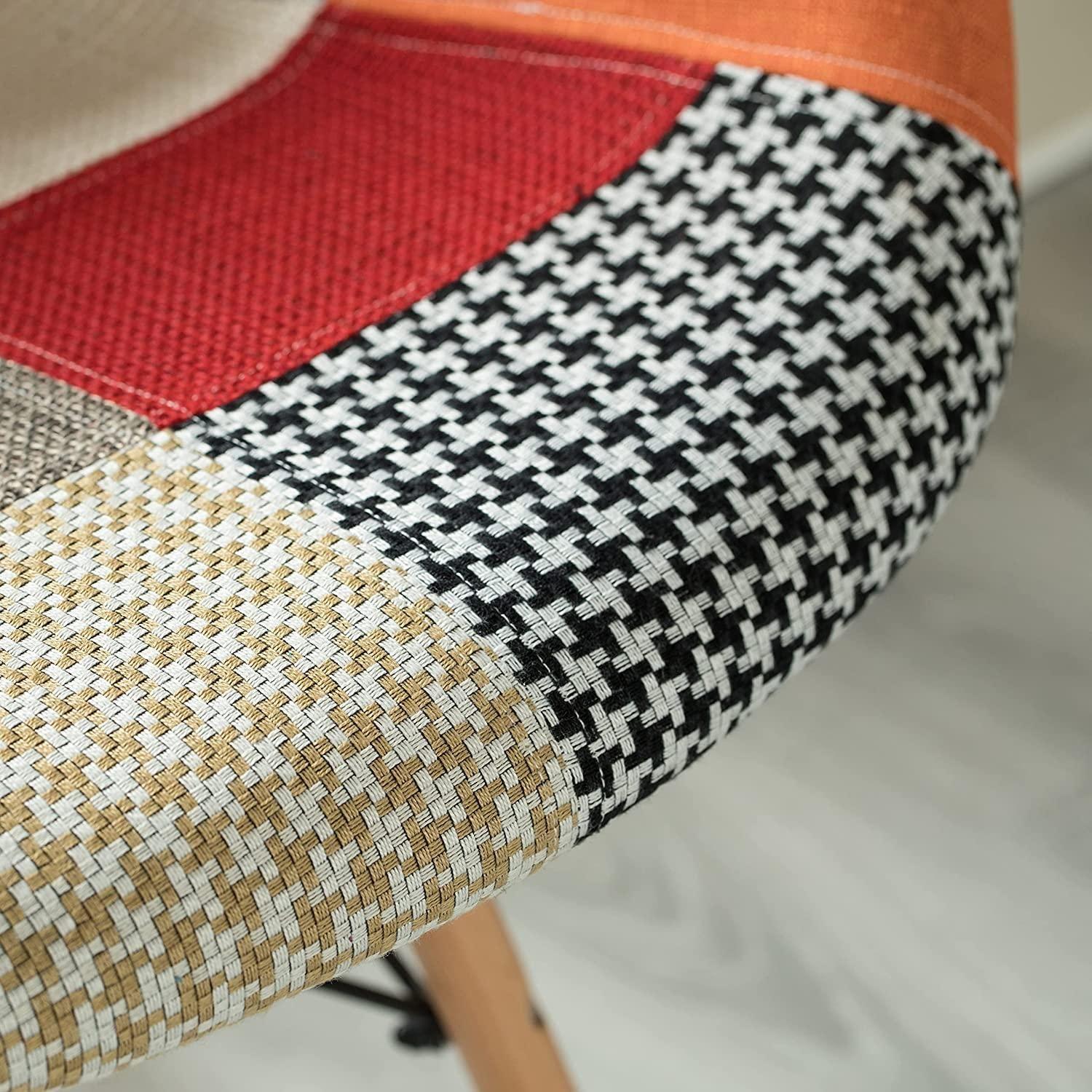 Butaca Patchwork Naranja | Comodidad y Estilo Vanguardista-2