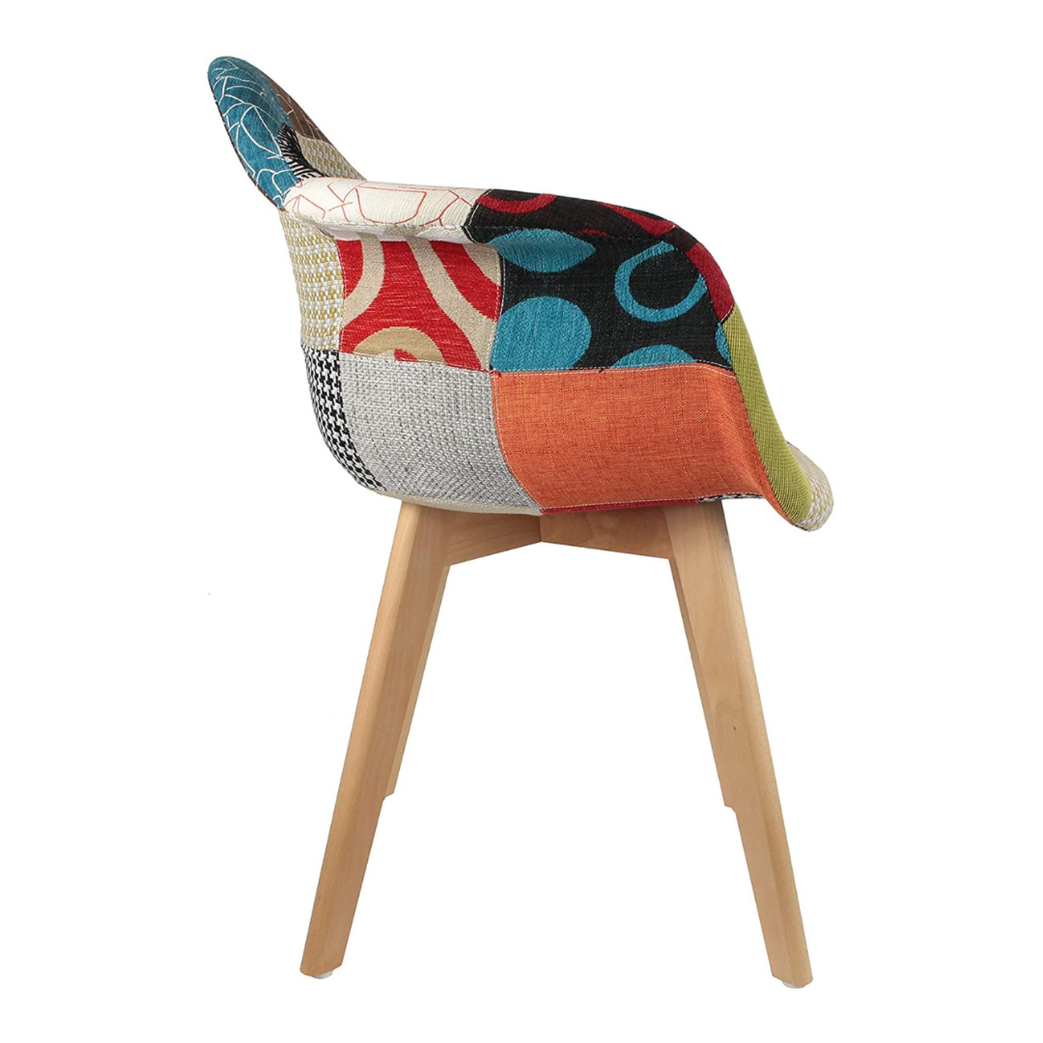 Butaca Patchwork Naranja | Comodidad y Estilo Vanguardista-5