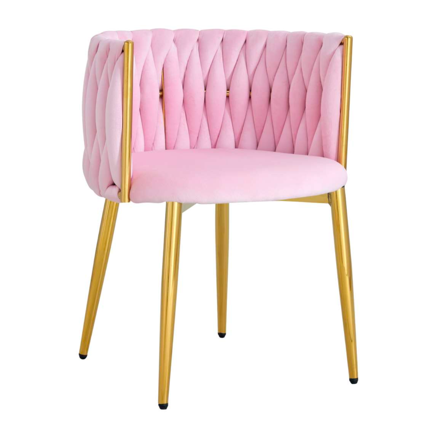 Silla Mizzi Rosado | Terciopelo | Diseño Elegante y Cómoda-0
