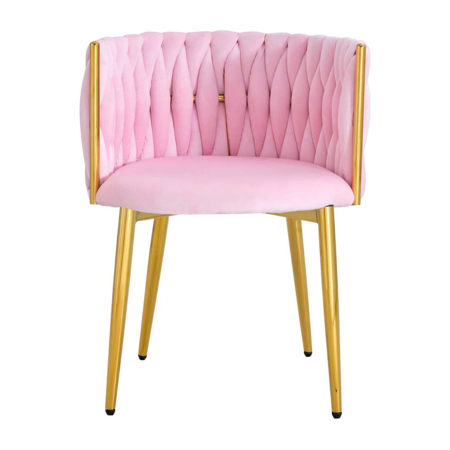 Silla Mizzi Rosado | Terciopelo | Diseño Elegante y Cómoda-1