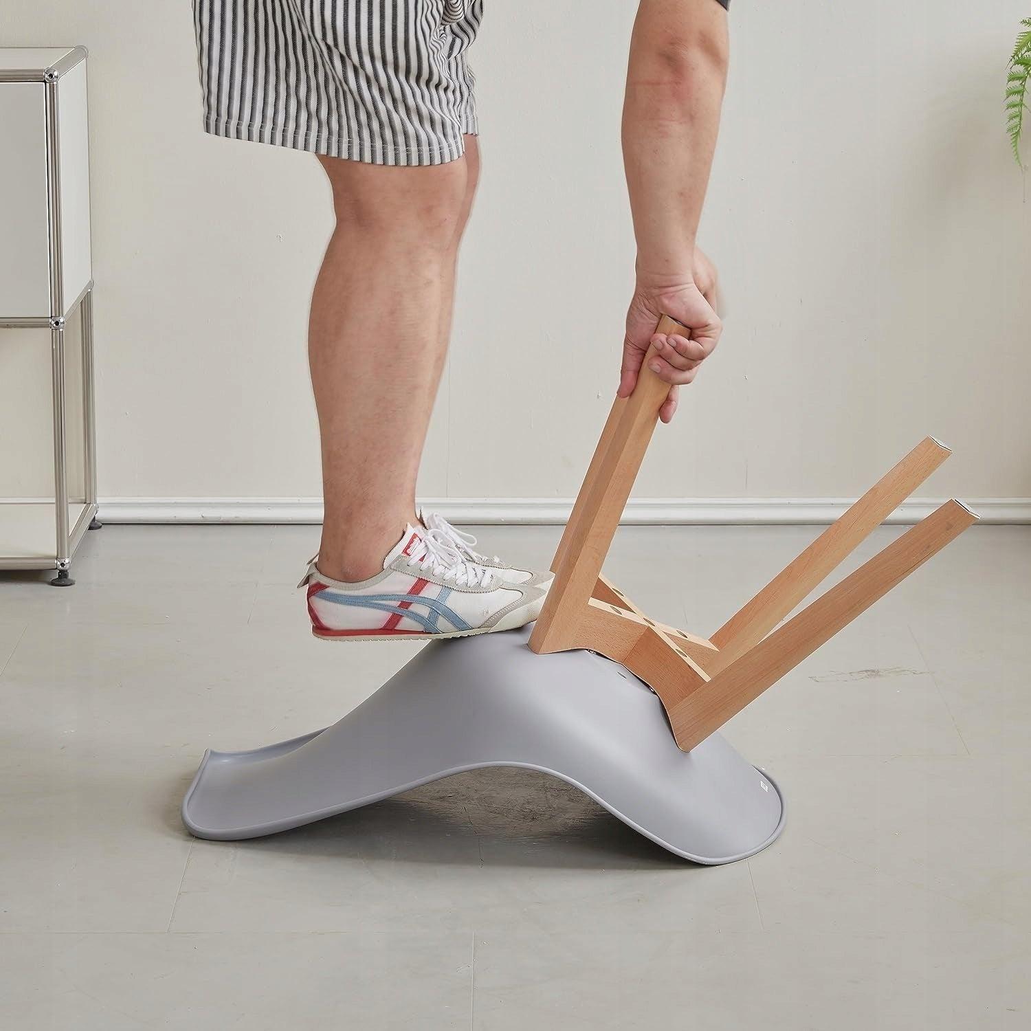 Comedor Mesa Tulip Redonda 80cm Blanca + 4 Sillas Tulip Gris-5