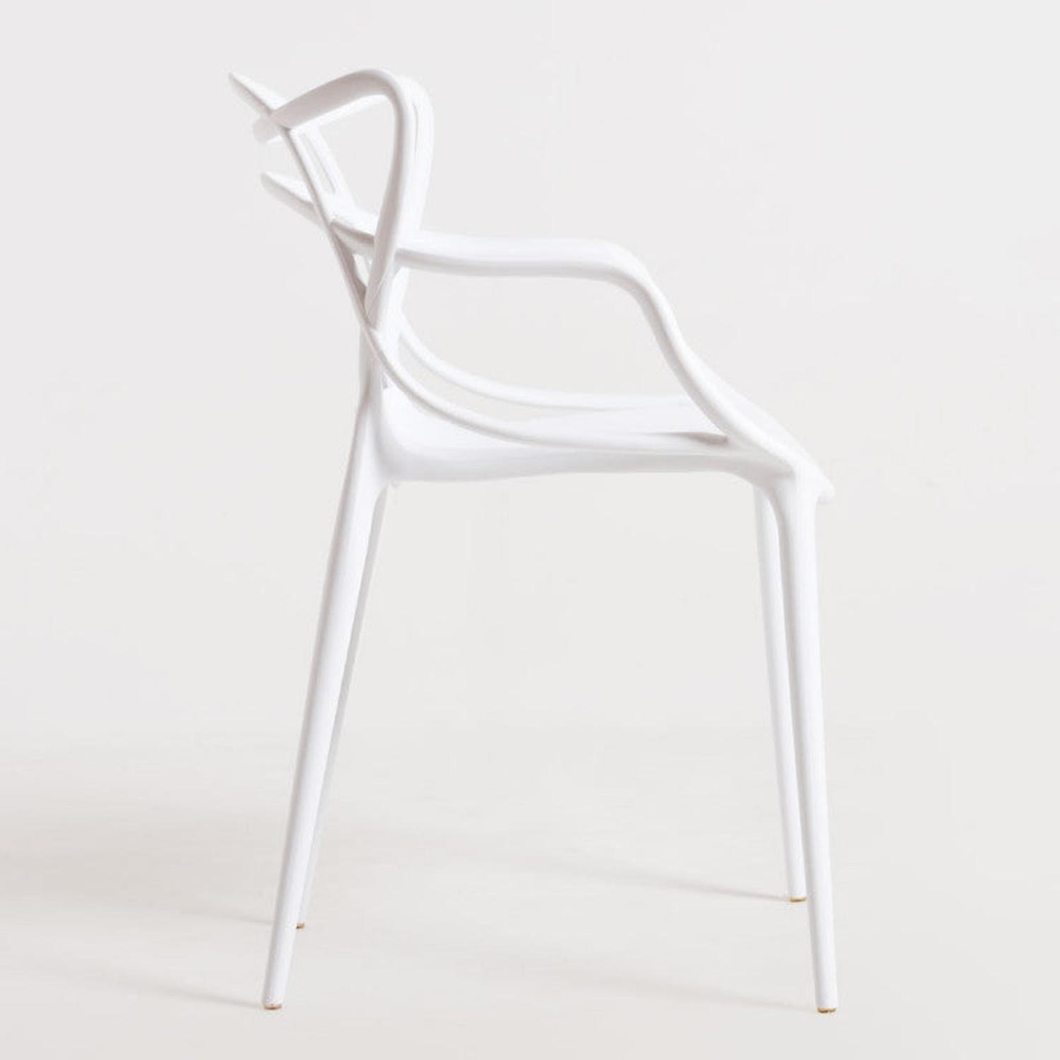 Pack 4 Sillas Blancas Masters | Ideal Terraza y Interior-5
