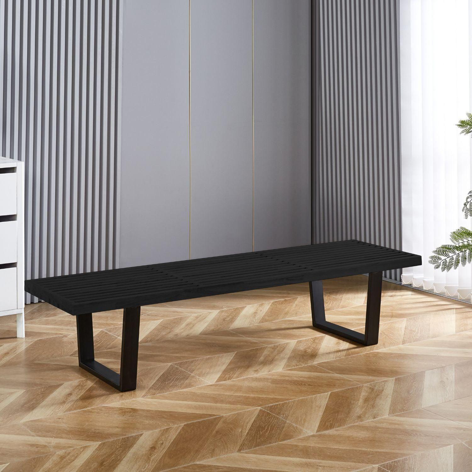 Banqueta Baena Negra | Madera Fresno | Versátil y Elegante-2