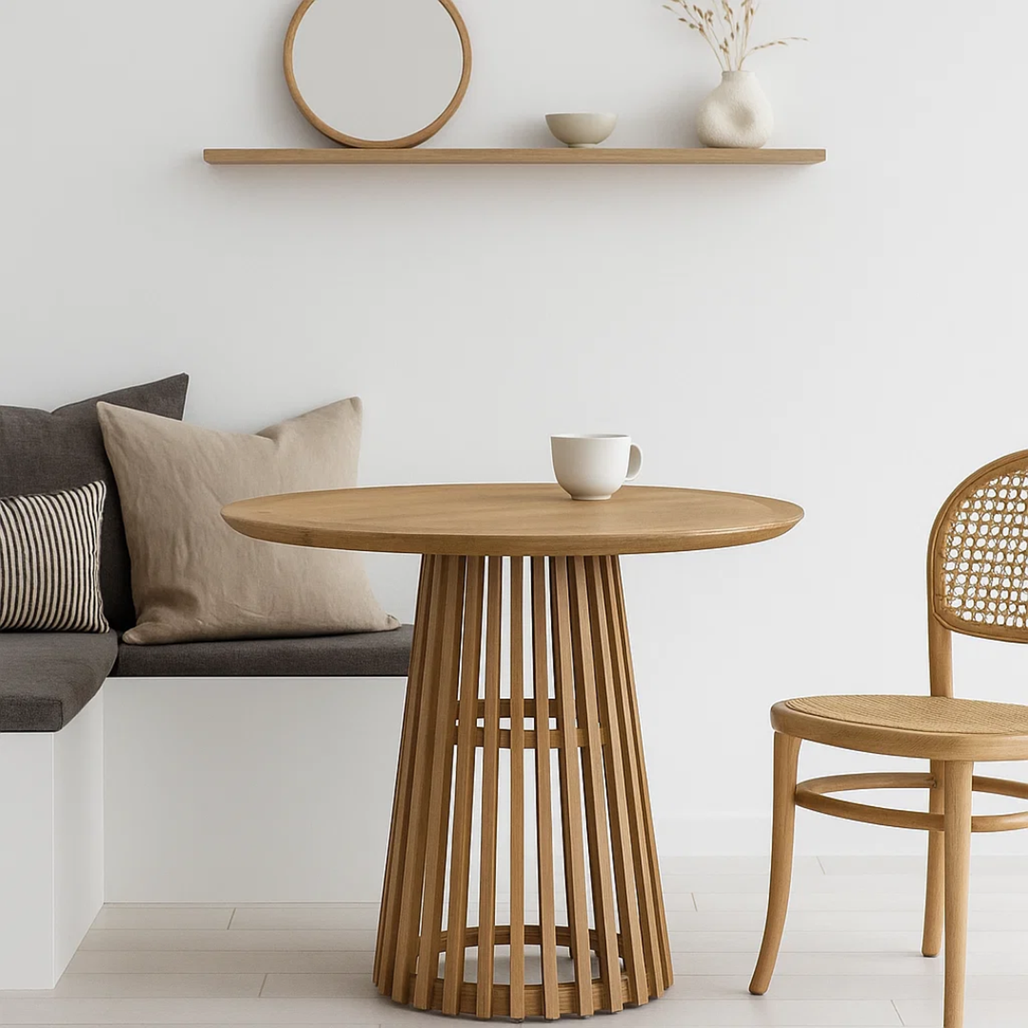 Mesa Redonda Konna D100 cm | Madera Natural-2