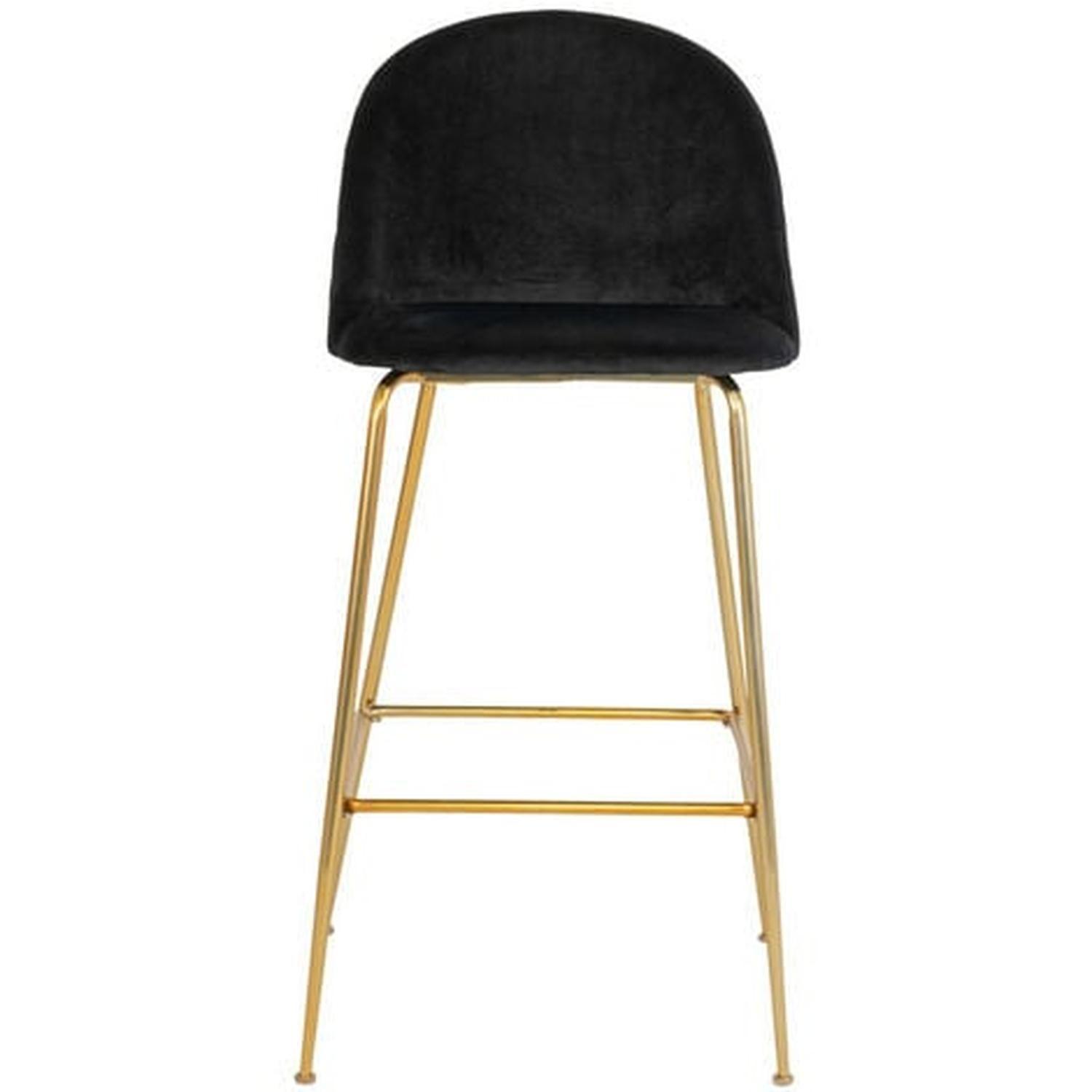 Taburete Maya Grey Velvet de 66cm negro: Confort| Estilo ️-3