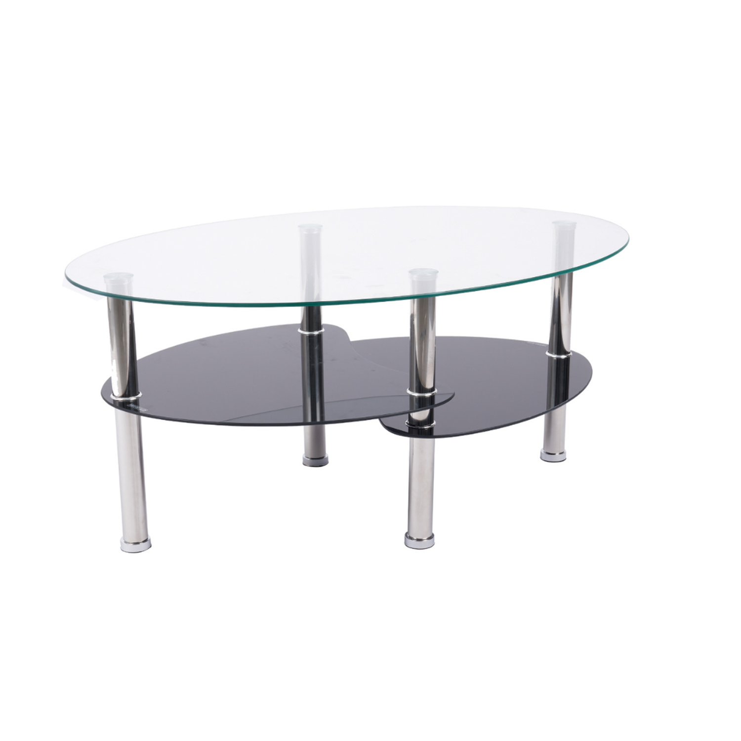 Mesa de Centro Moderna Martina con 2 Caras - Vidrio Templado-1