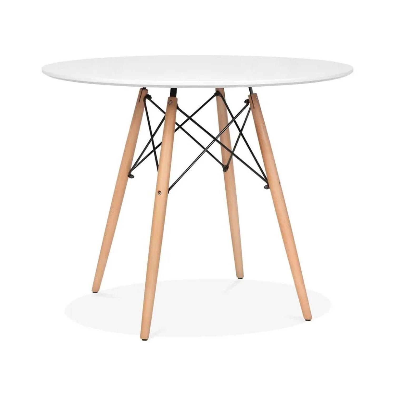 Comedor Moderno Mesa Estela 80cm + 2 Sillas Tulip | Diseño Nórdico-4