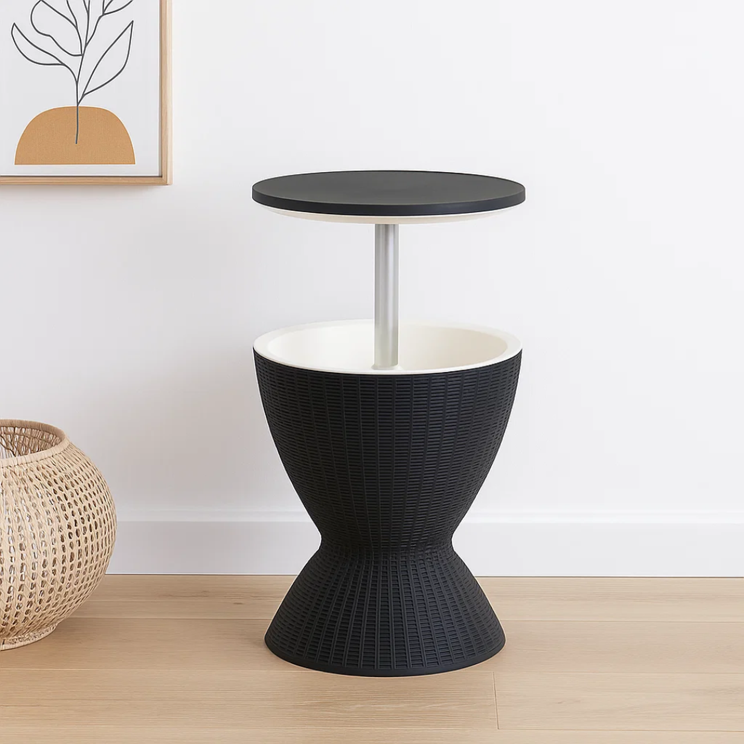 Mesa Cooler Yarra | Rattan Sintético | Regulable para Terraza y Bar-2