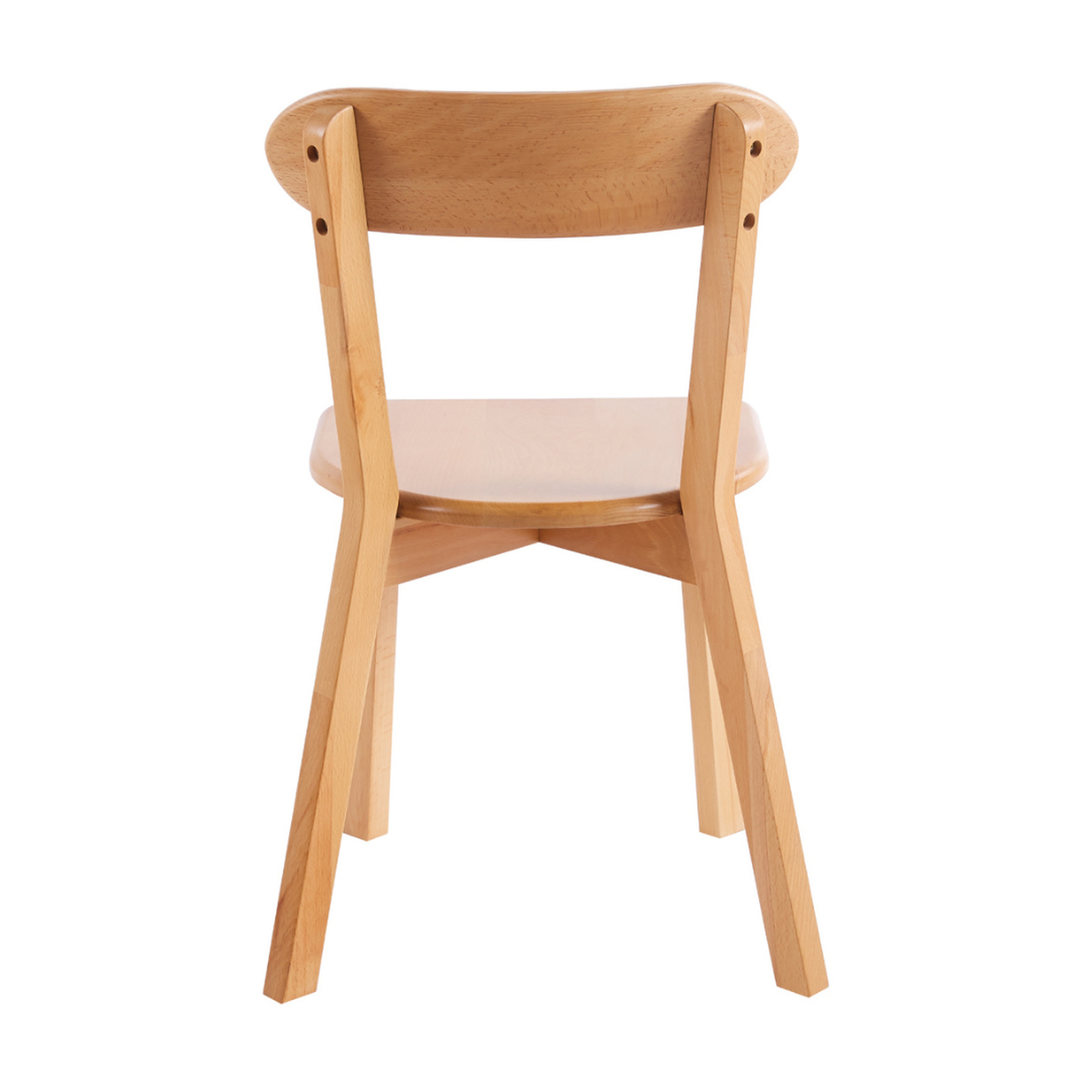 Pack 2 Silla Fresno | Madera Natural | Moderna y Duradera-3