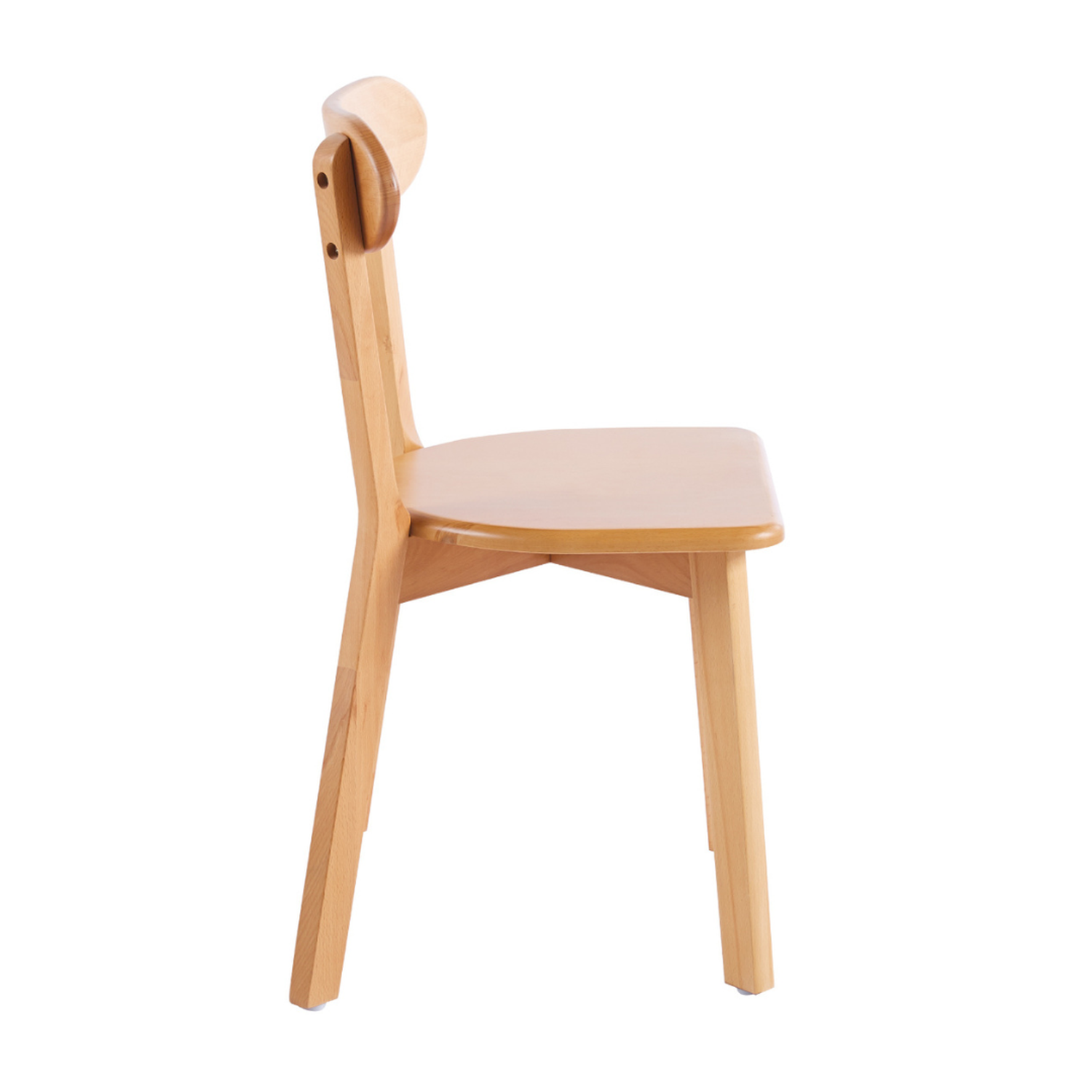 Pack 2 Silla Fresno | Madera Natural | Moderna y Duradera-5