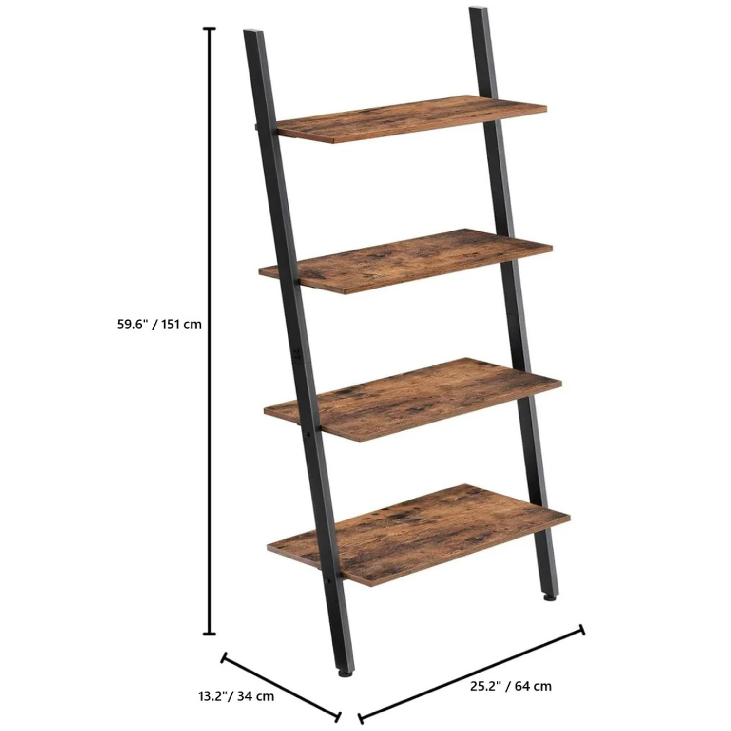 Estante Escalera Sander | 4 Niveles Estilo Industrial-3