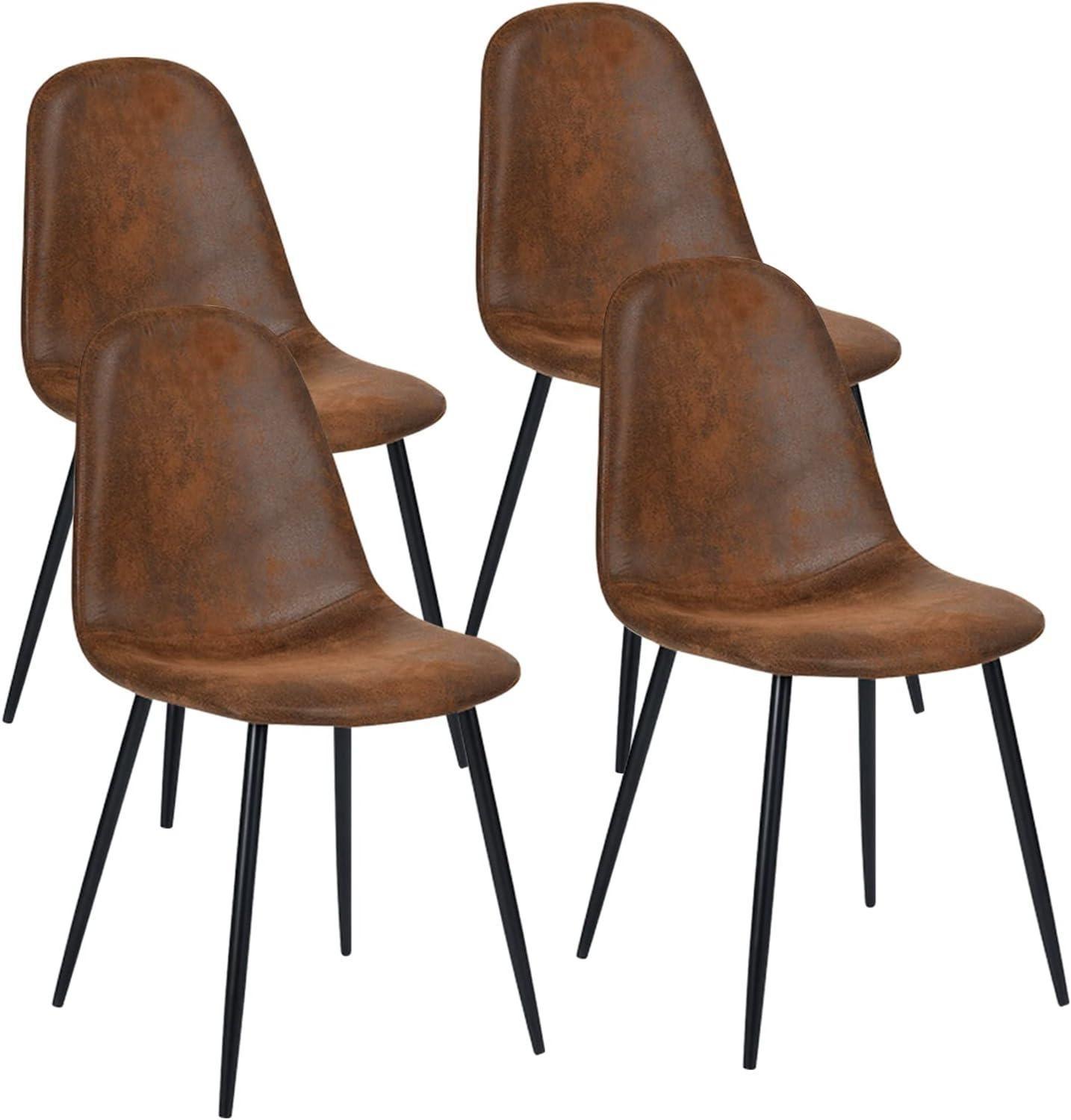 Pack 4 Silla Isidora Ecocuero Café | Elegancia y Comodidad-0