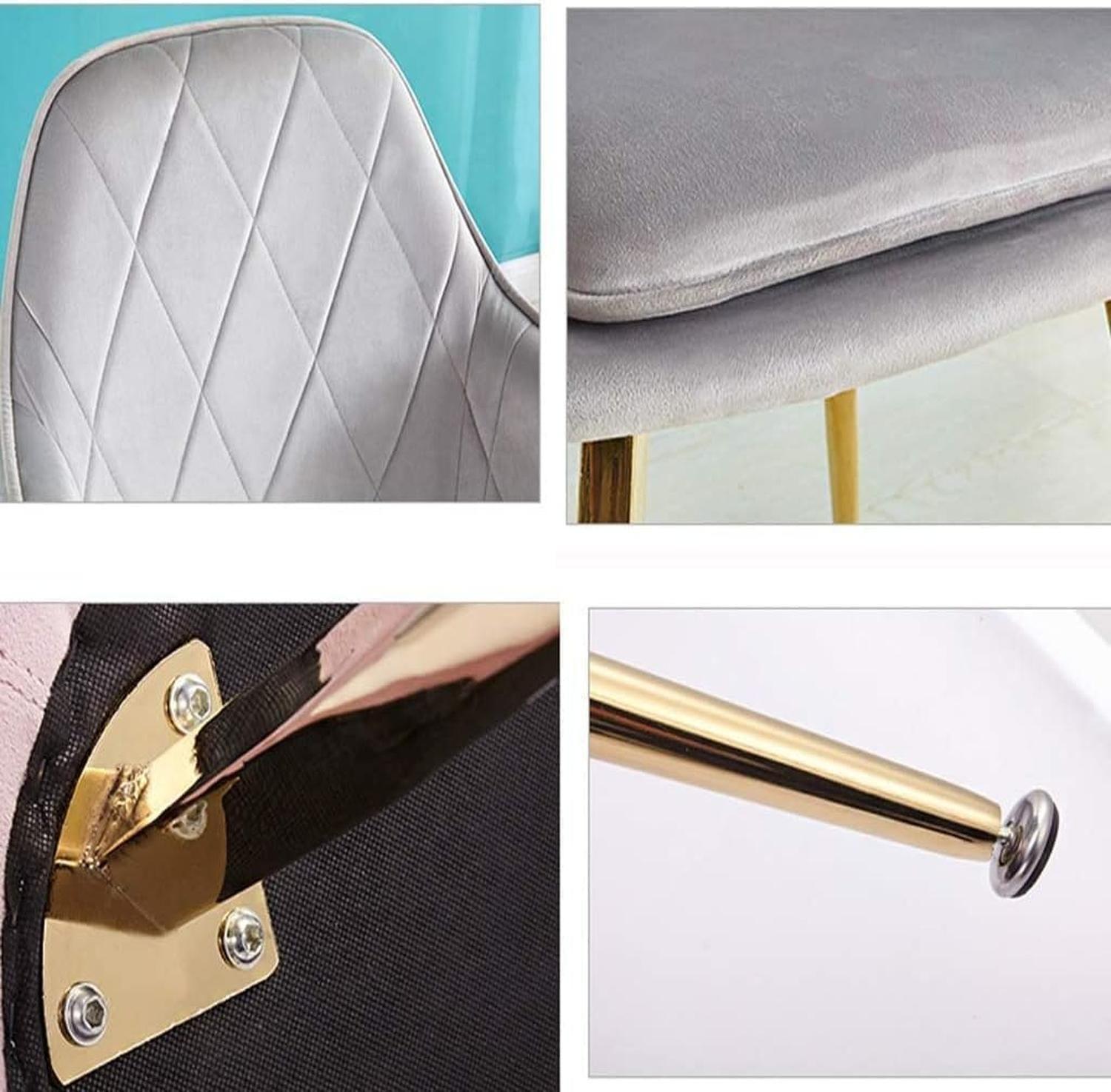 Pack 2 Sillón Sitial Diamante Terciopelo Negro | Moderno y Cómodo-3