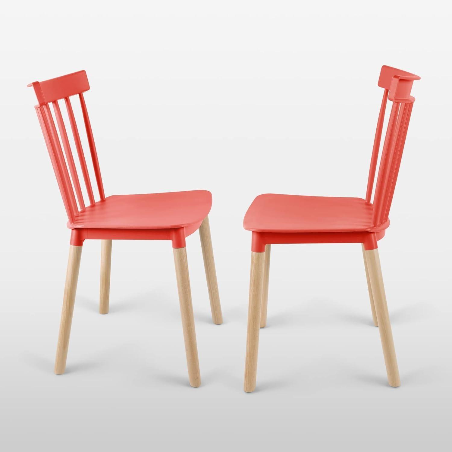 Silla Windsor Roja | Diseño Clásico & Cómodo-3
