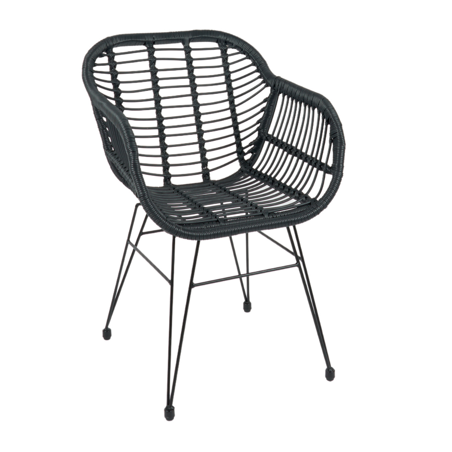 Pack 4 Butacas Grecia | Diseño en Rattan Negro-5