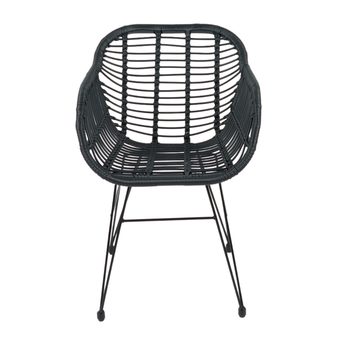 Pack 4 Butacas Grecia | Diseño en Rattan Negro-5