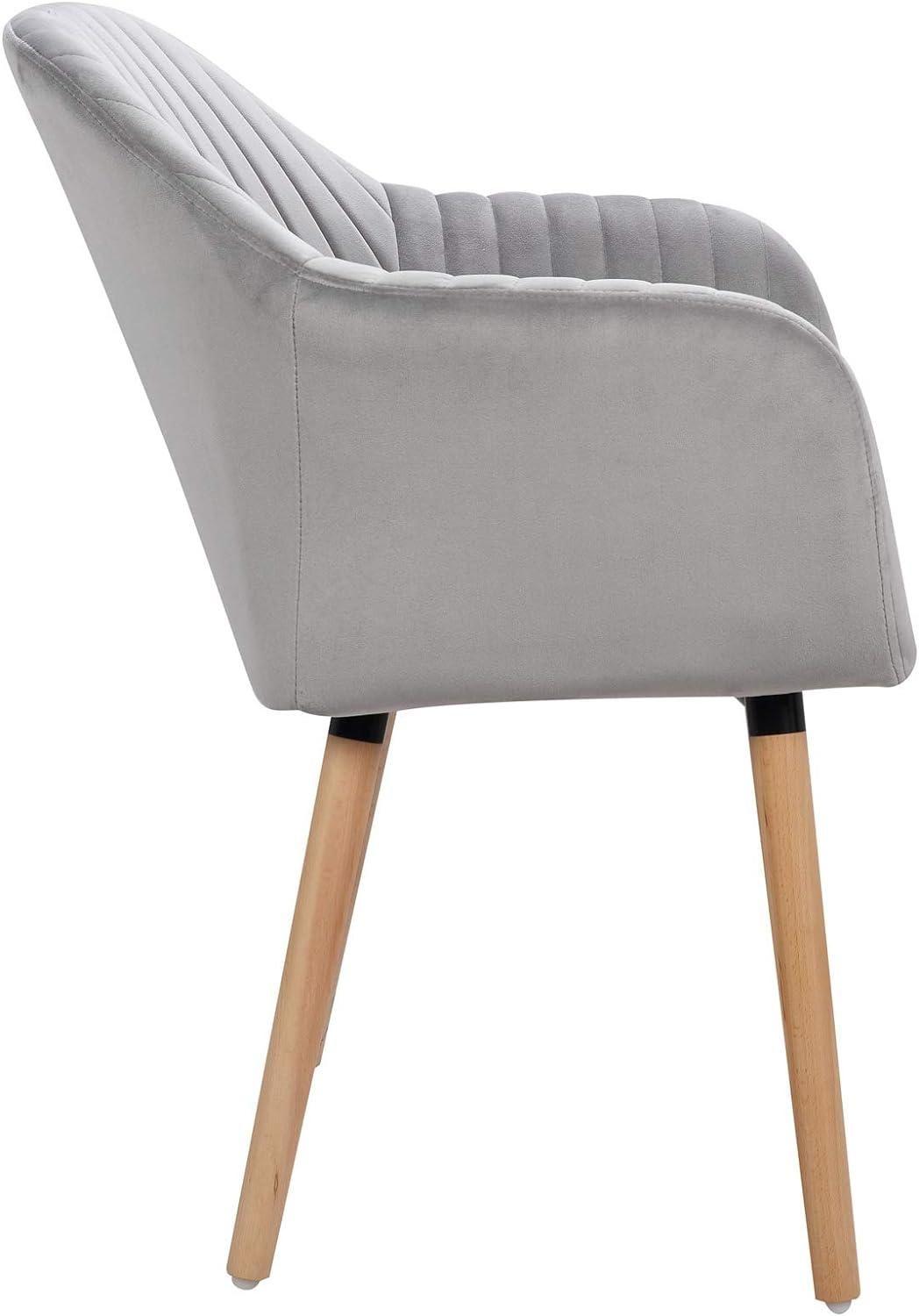 Pack 2 Butacas Sitiales Almer Velvet Gris | Sala, Dormitorio u Oficina-3