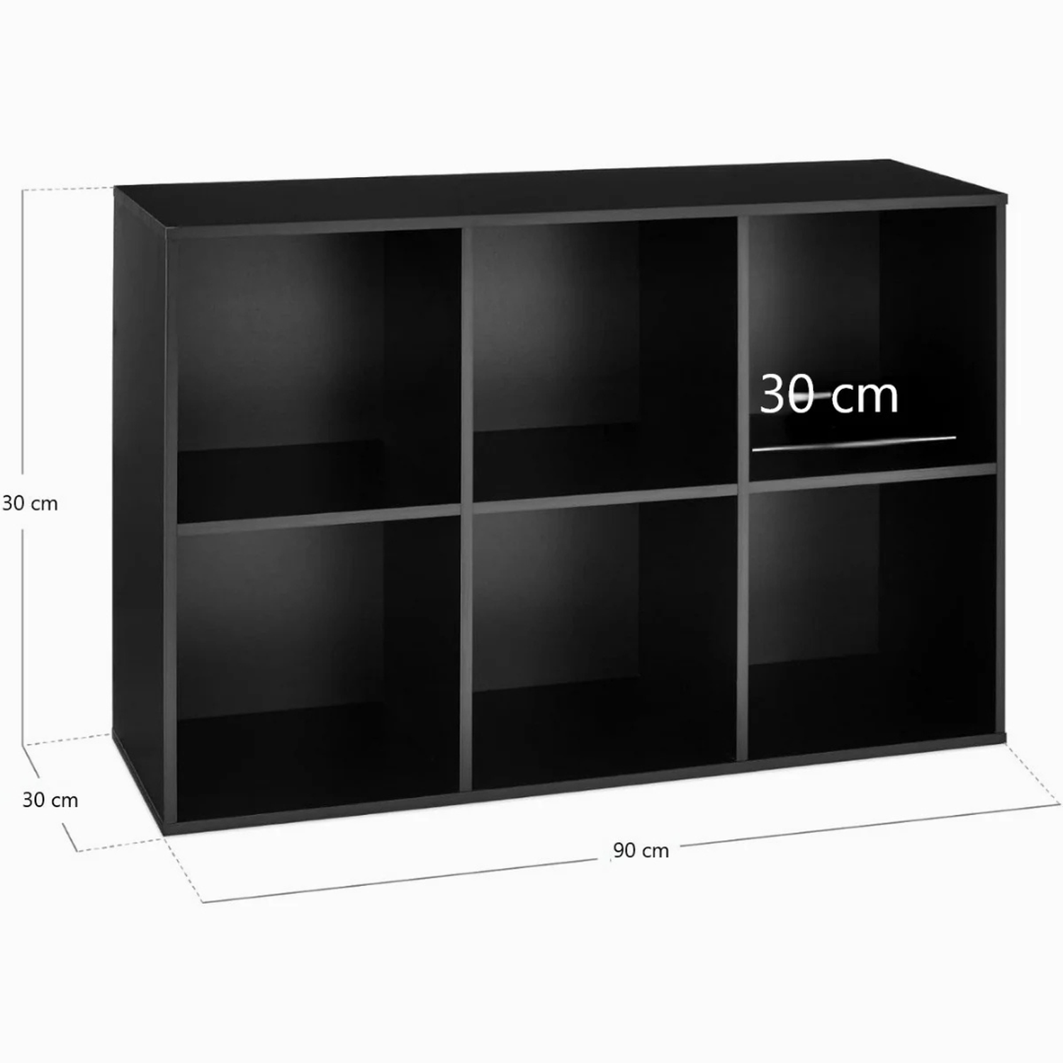 Mueble Organizador Pasco Negro | Con Canastos de Mimbre-2