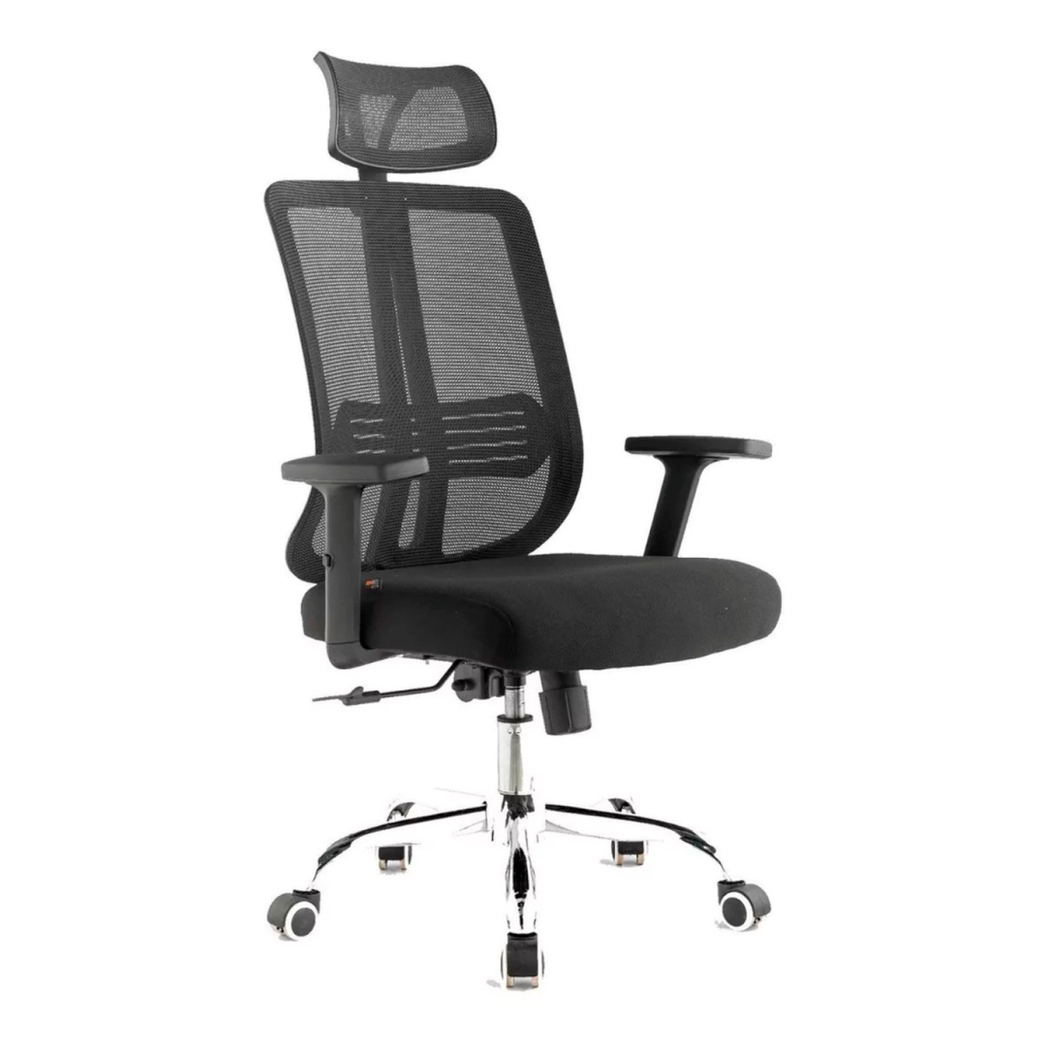 Silla Oficina Ergonómica Flexa Negra | Apoyabrazos y Reposacabezas Ajustable-0