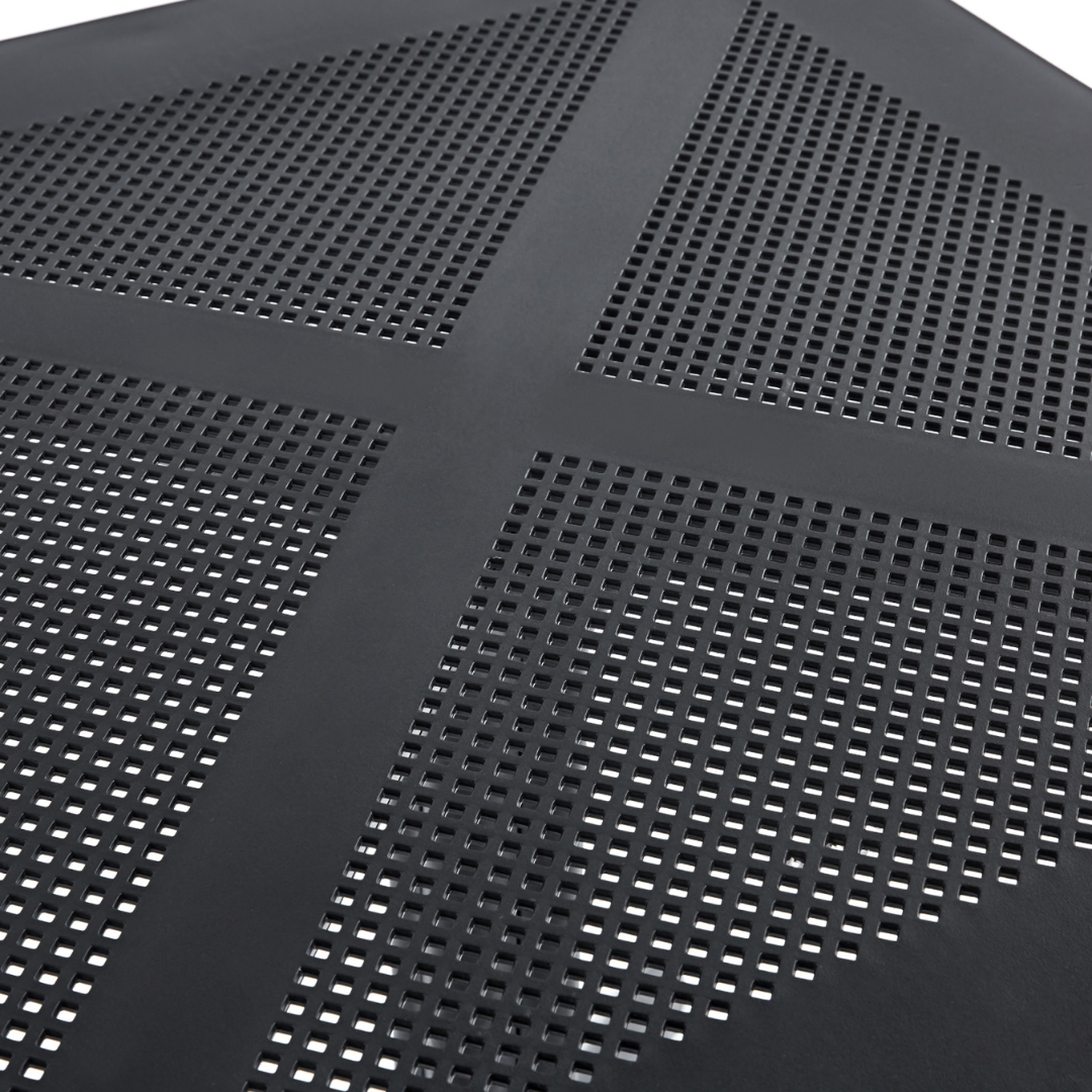 Mesa Cuadrada Clip Negro 80X80 cm | Terraza, Balcón o Negocio-2