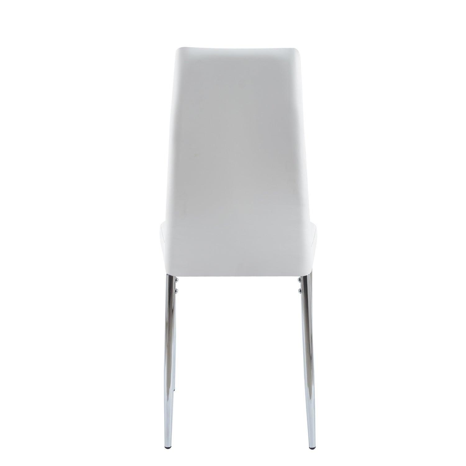 Pack 4 Silla Dining Blancas | Estilo Minimalista y Cómodo-5
