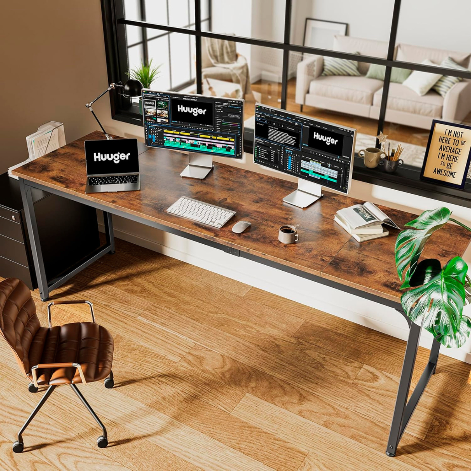 Escritorio Renzo 200cm | Amplio, Resistente, Personalizable-3