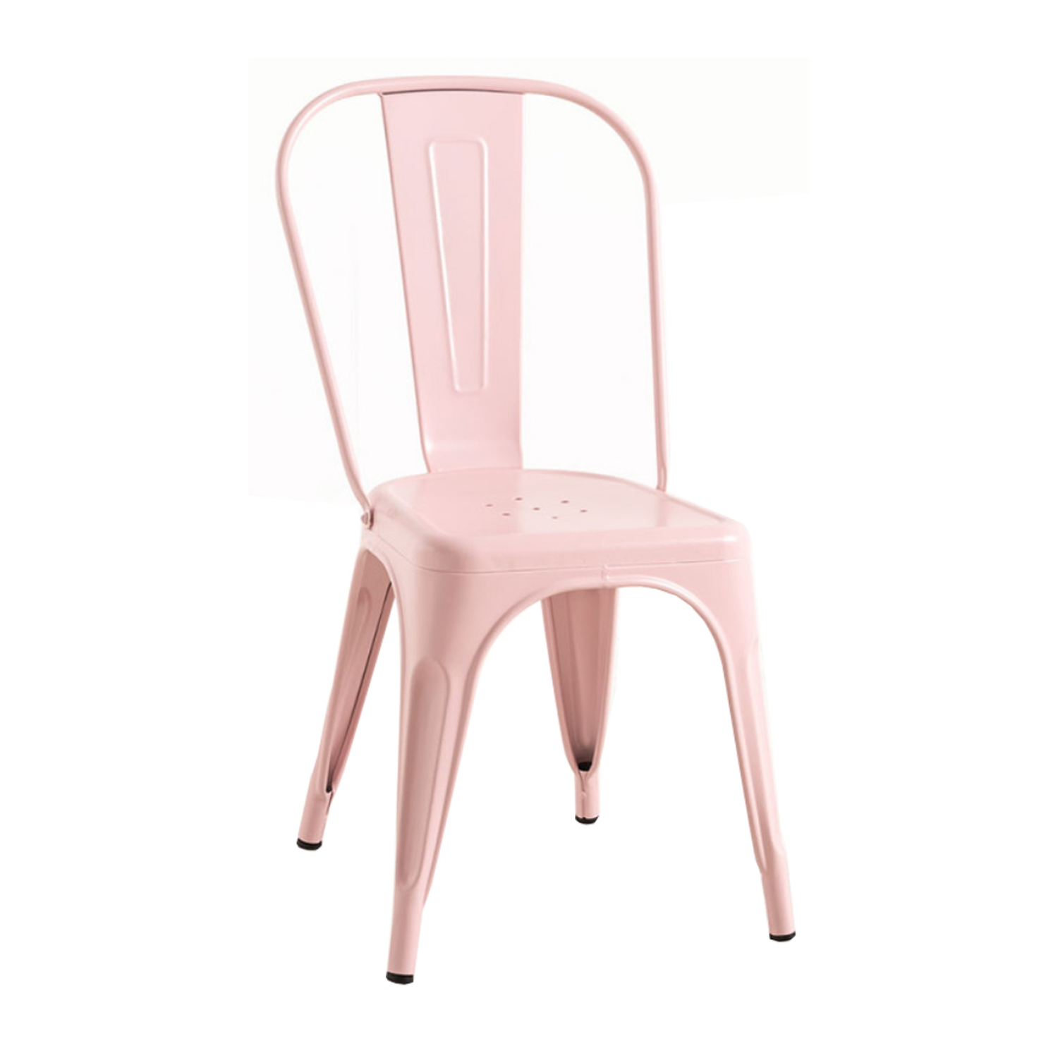 Pack 4 Silla Tolix Rosada | Diseño Industrial | Exterior-2