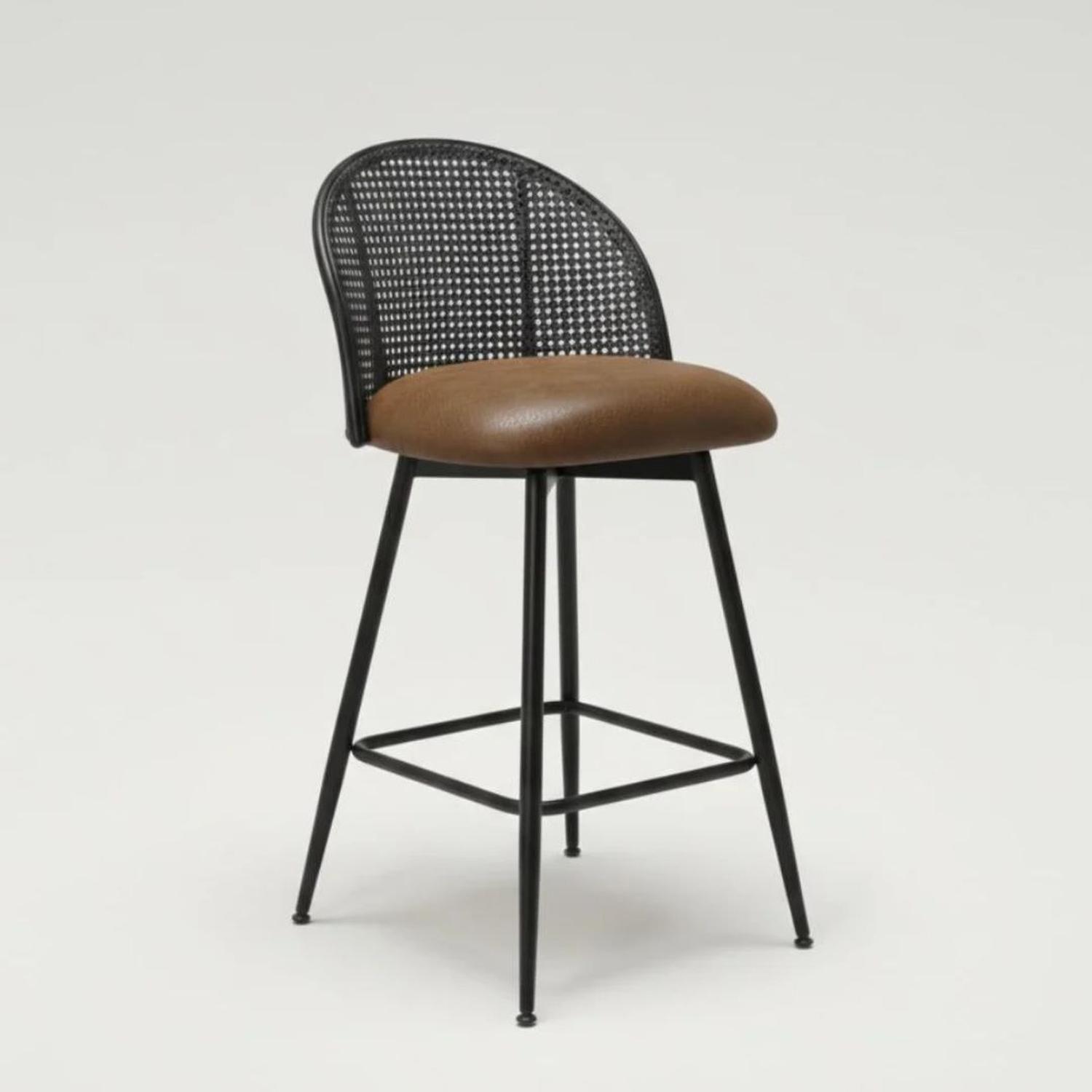 Pack 2 taburete Bar Carolla Café 62 cm | Asiento Giratorio 360°-2