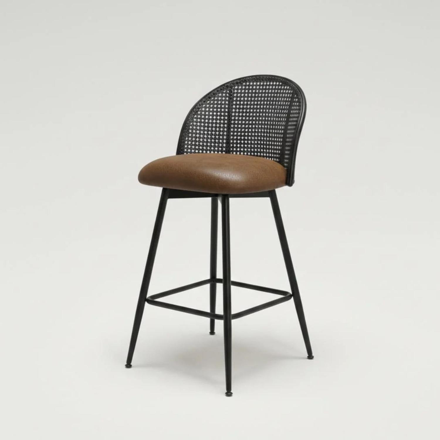 Pack 2 taburete Bar Carolla Café 62 cm | Asiento Giratorio 360°-3