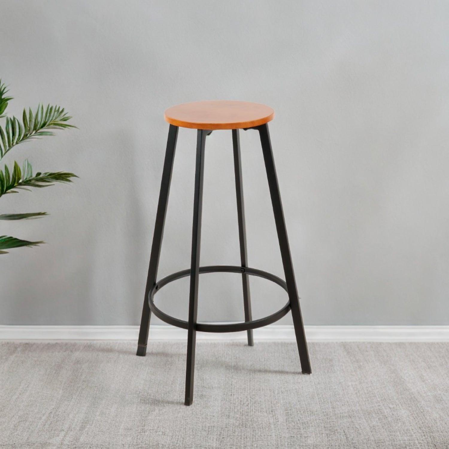 Taburete Ross Negro 75cm | Estilo Industrial-2
