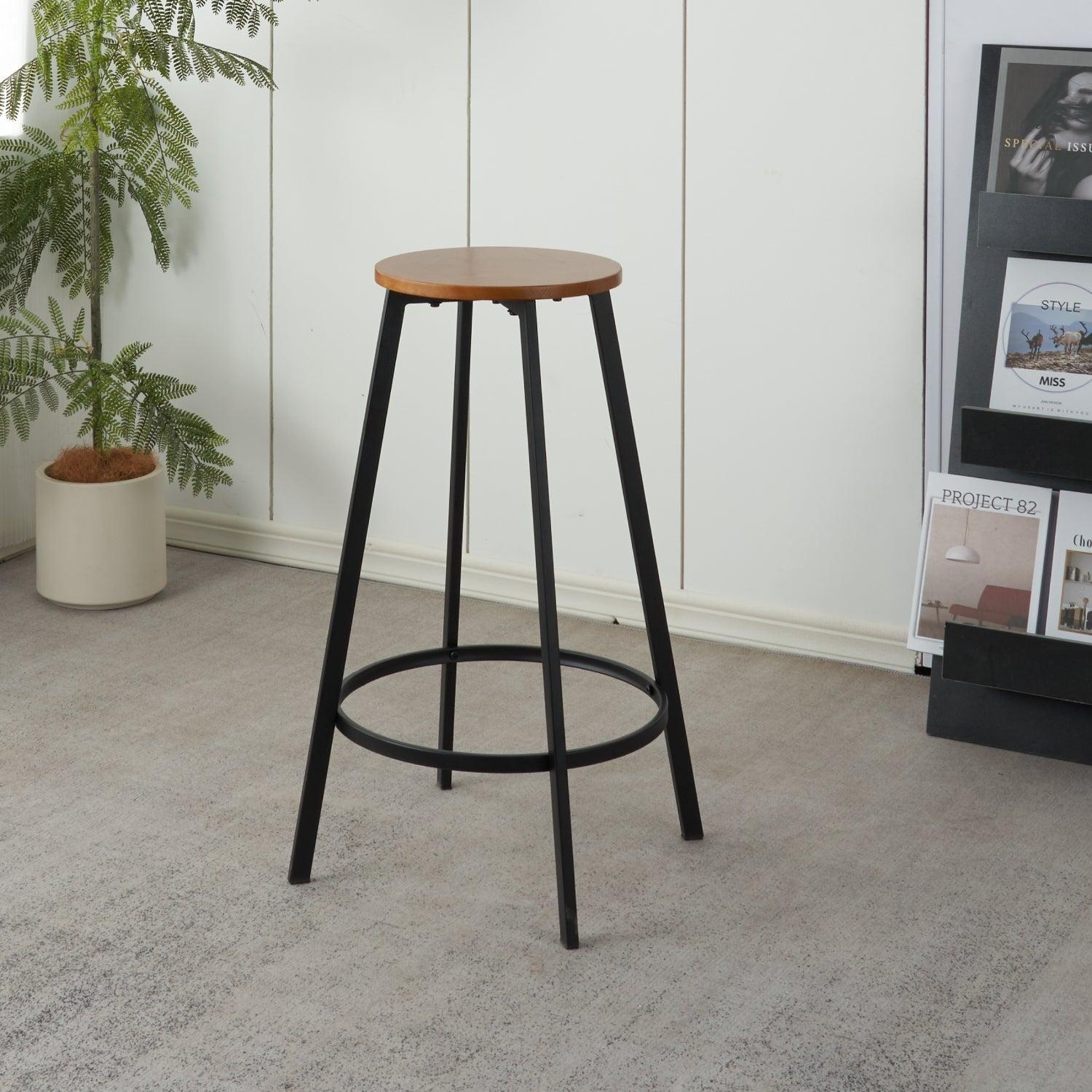 Taburete Ross Negro 75cm | Estilo Industrial-4