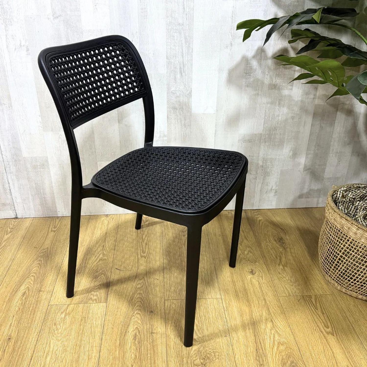 Pack 4 Silla Feronia Negro | Ideal para Exteriores-1