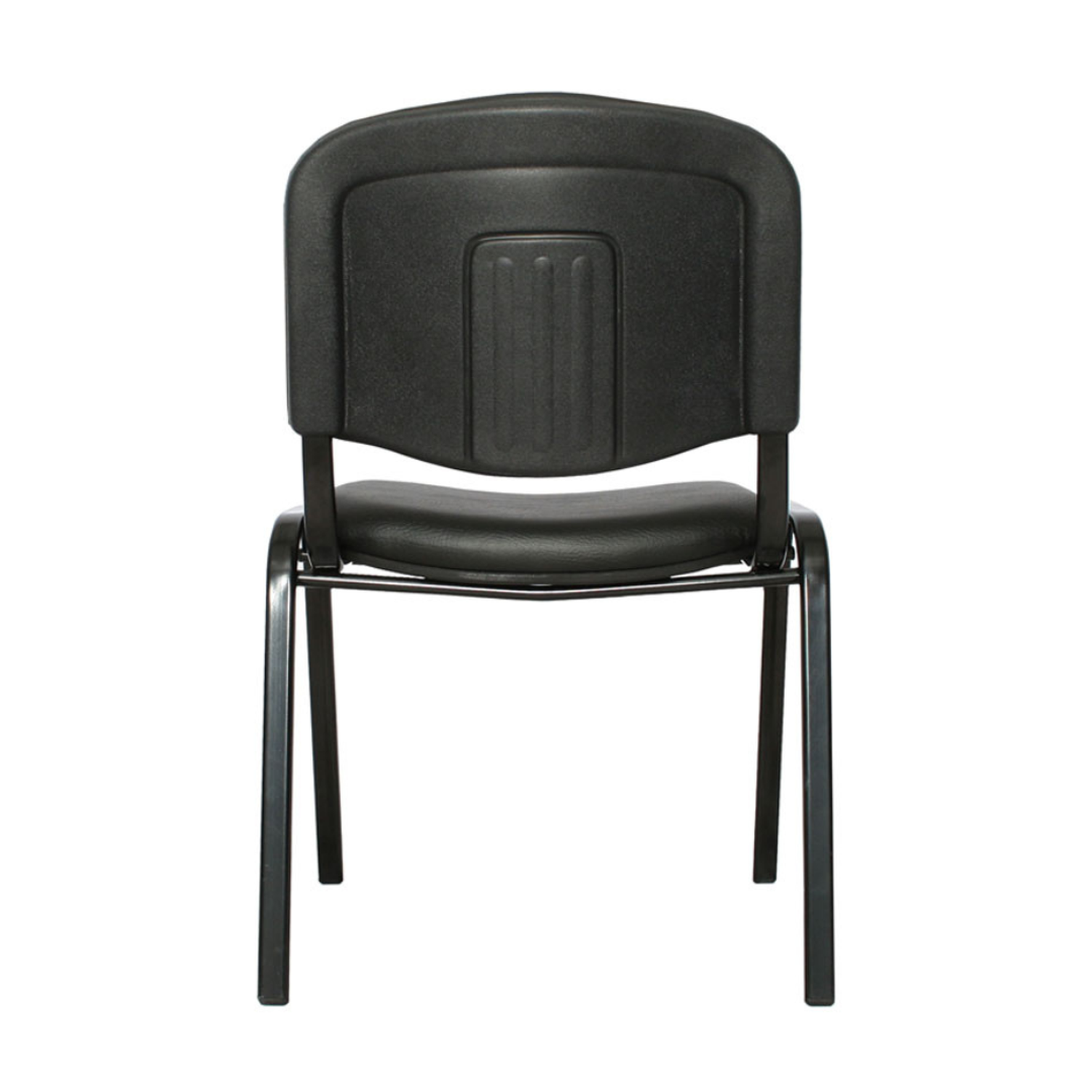Silla Oficina Meeting | Ecocuero Negra | Cómoda ISO | Sala de Espera-3