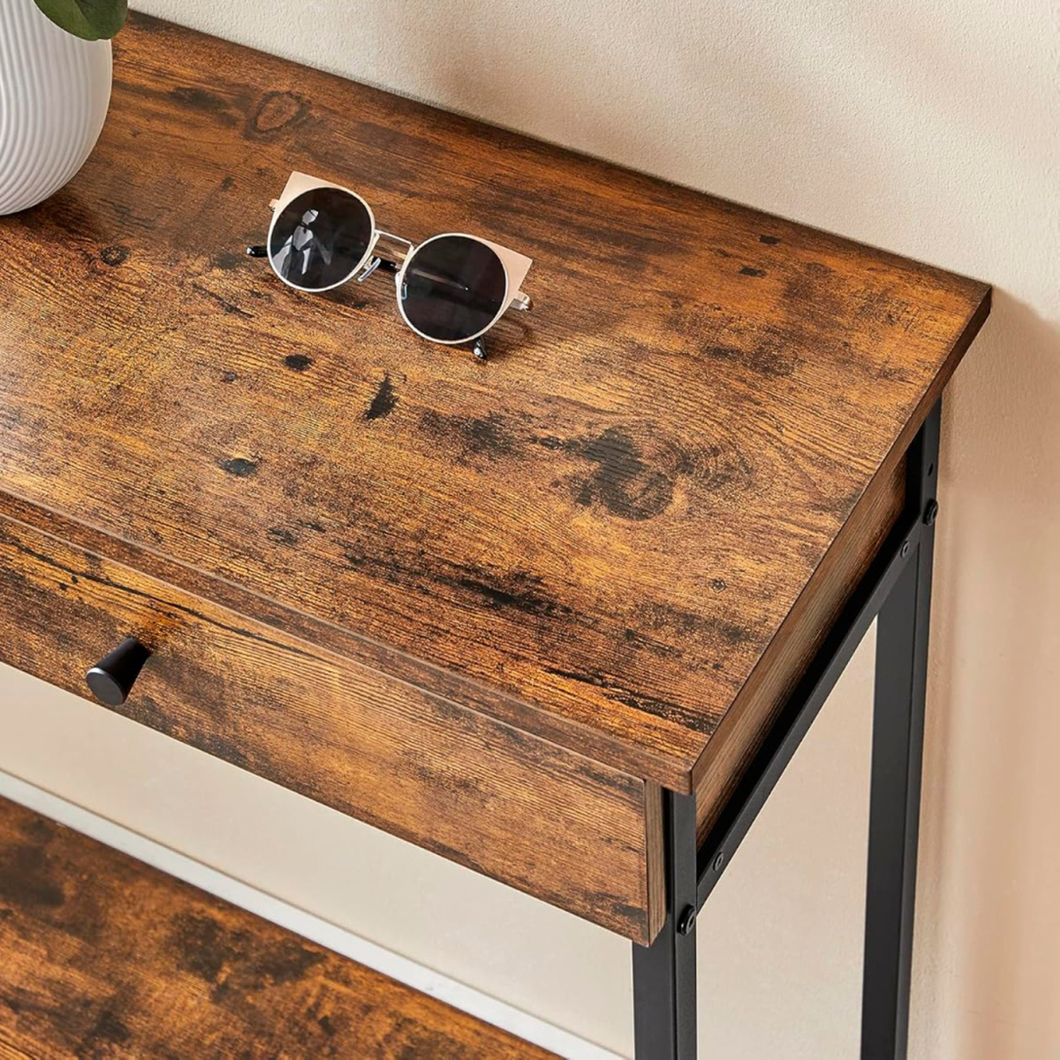 Arrimo Betania 2 Cajones | Madera Natural | Diseño Compacto-8