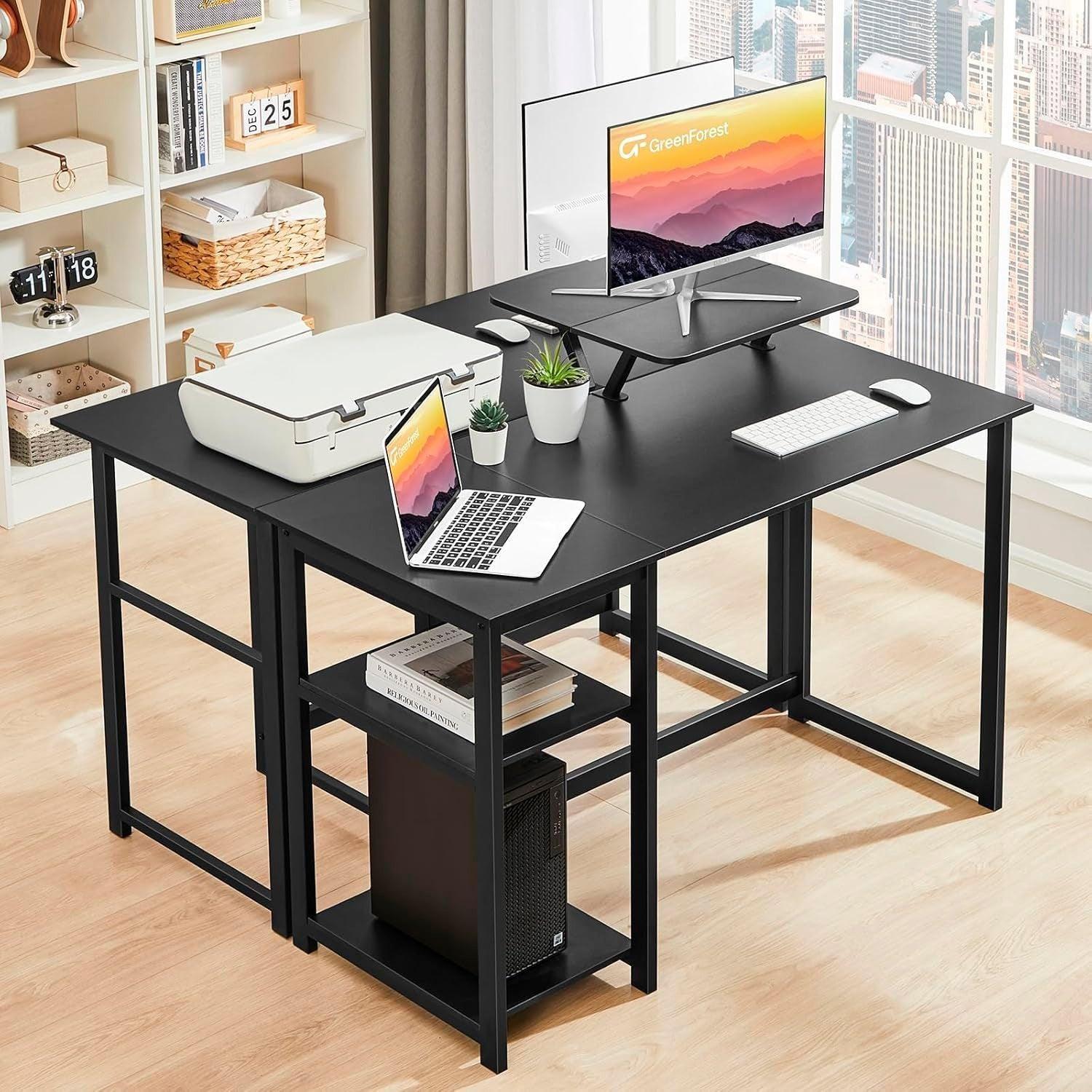 Escritorio Tiziano Negro 140cm | Estilo y Funcionalidad-2