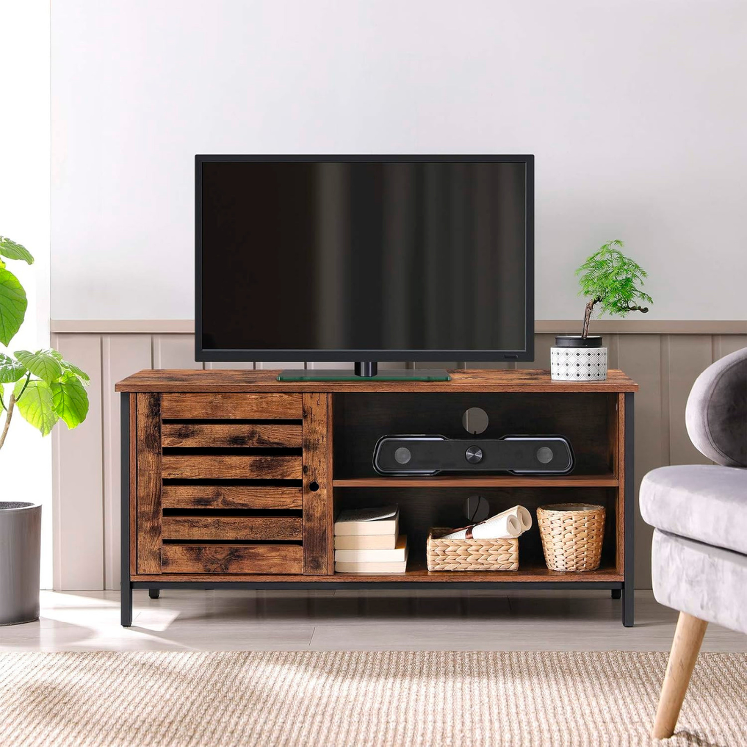 Rack Omero, Estructura de Metal y MDF-0