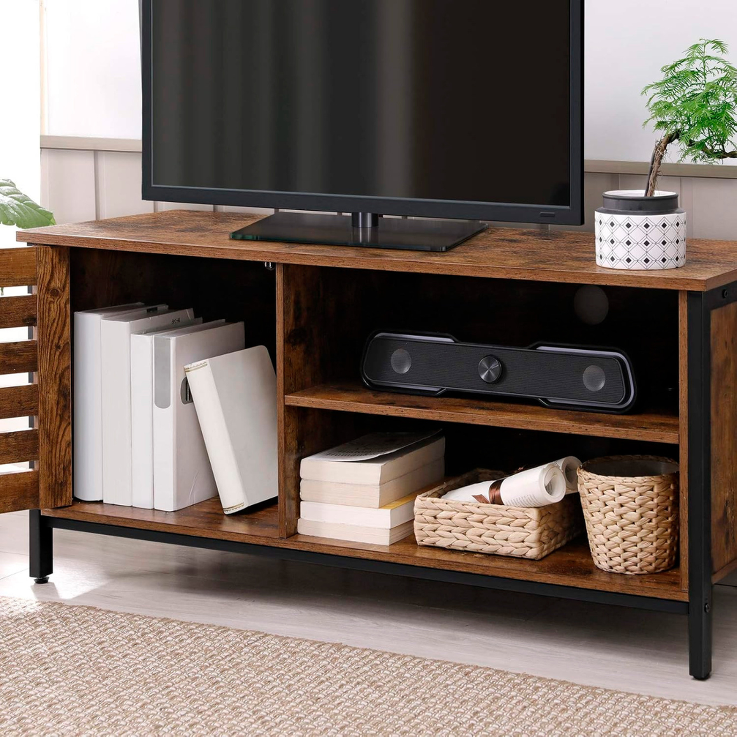 Rack Omero, Estructura de Metal y MDF-5