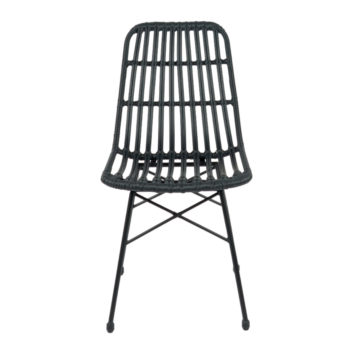Pack 4 Sillas Grecia | Diseño en Rattan color Negro-5