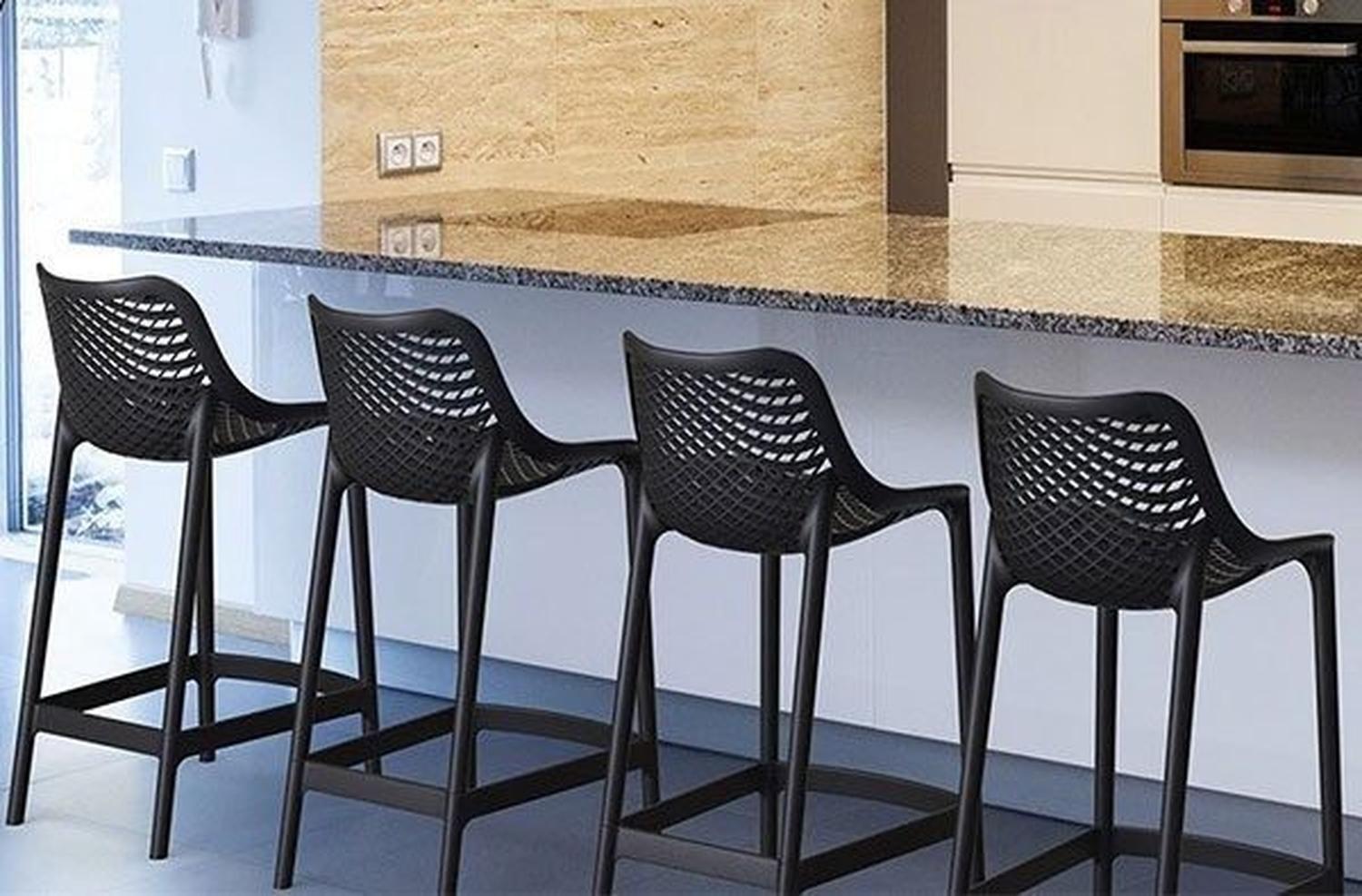 Pack 4 Taburetes Bardo para Exterior 75 cm| Diseño Moderno|Resistente-2
