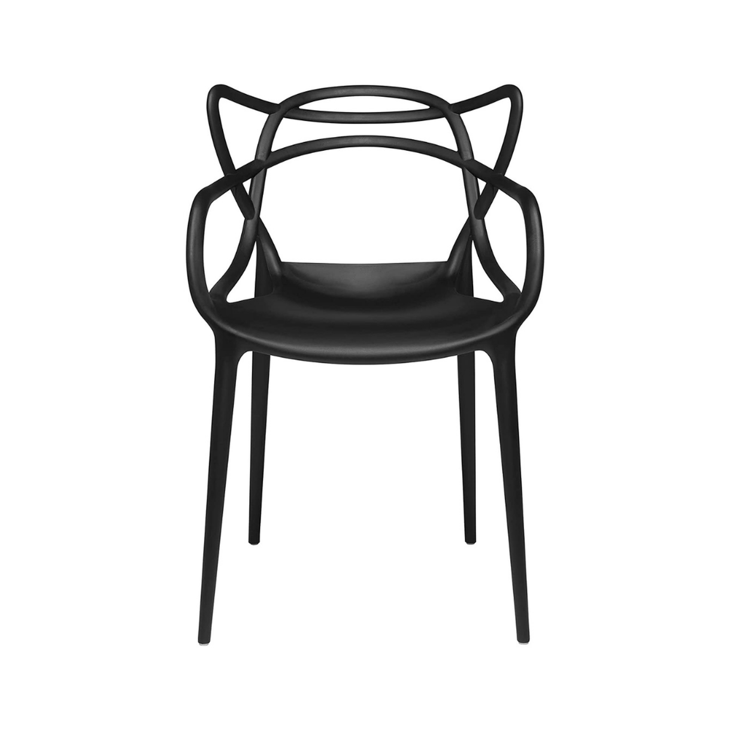Comedor Mesa Redonda Shanna 100cm + 4 Sillas Masters negro-6