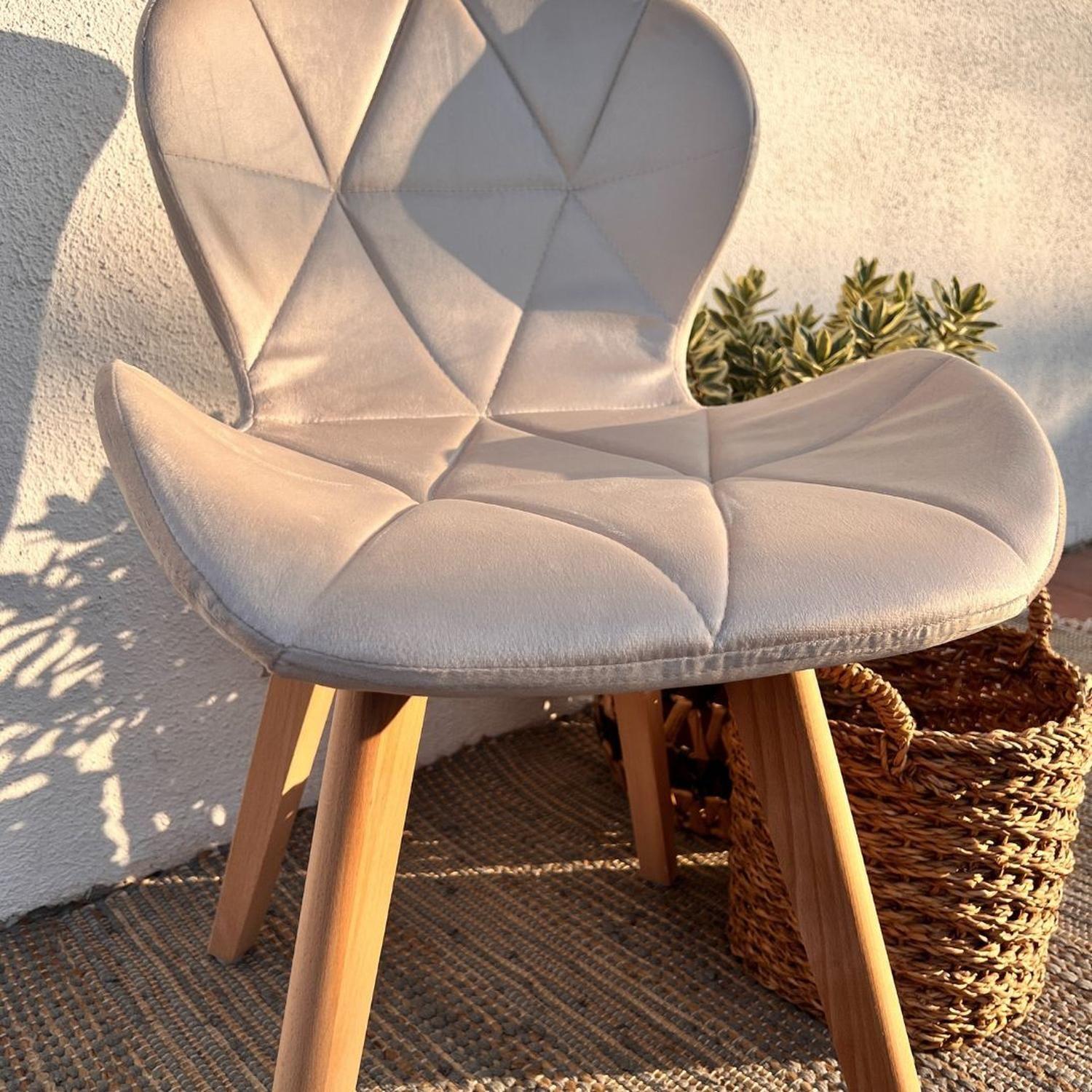 Pack 4 Sillas Rubik Velvet Beige | Elegancia y Confort-1