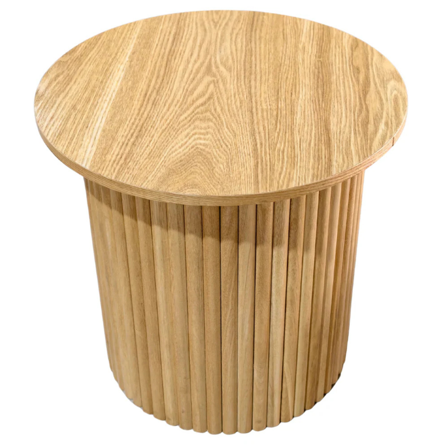 Mesa Auxiliar Redonda Karla D40 cm | Madera Natural-3