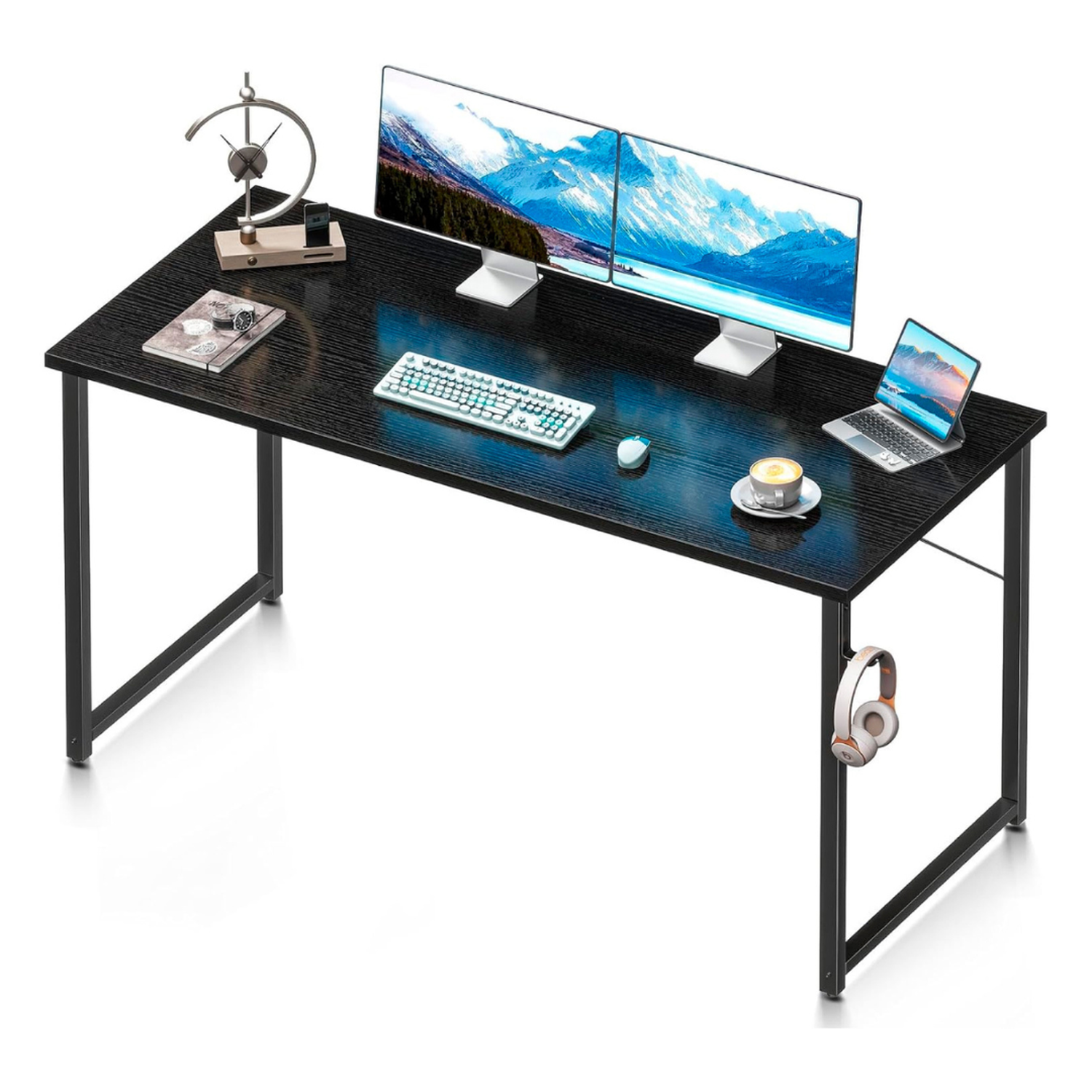 Escritorio Connor Negro 100cm | Oficina en Casa-2